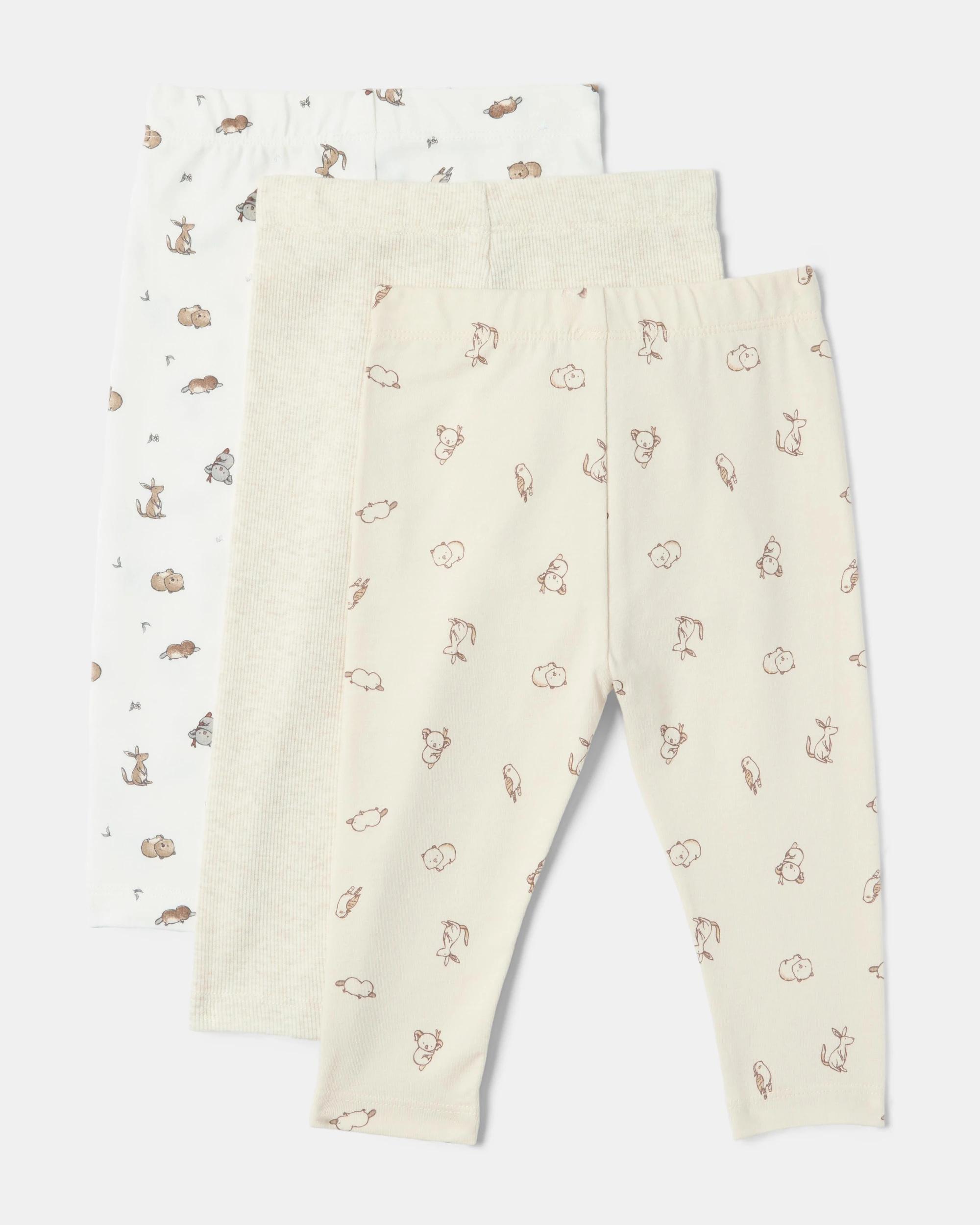 2 3 Pack Print Leggings Aus Animal, 2 of 8