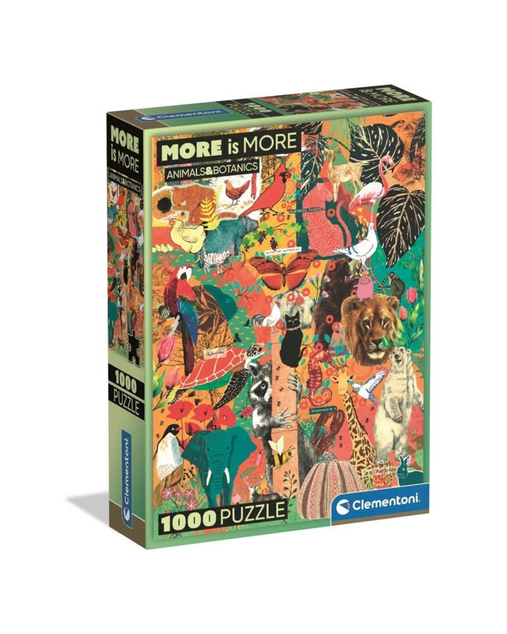 1 Clementoni More is More Animal and Botanics 1000 Piece Puzzle, 1 of 1