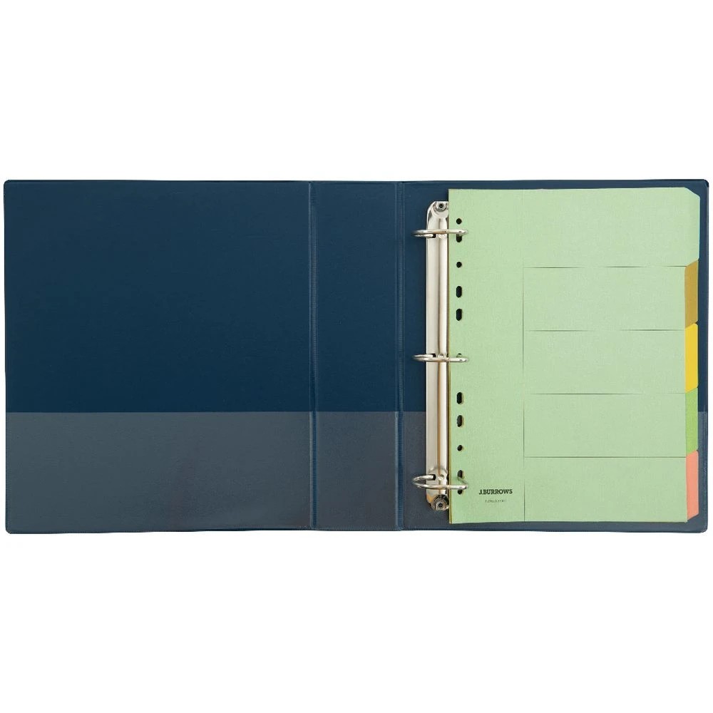5 J.Burrows Insert Binder A4 3 D-Ring 50mm Blue, 5 of 6