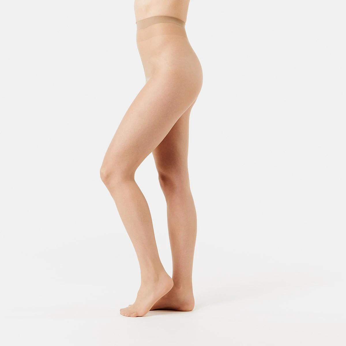 1 6 Pack Sheer To Waist Pantyhose NATURAL HOISERY, 1 of 3