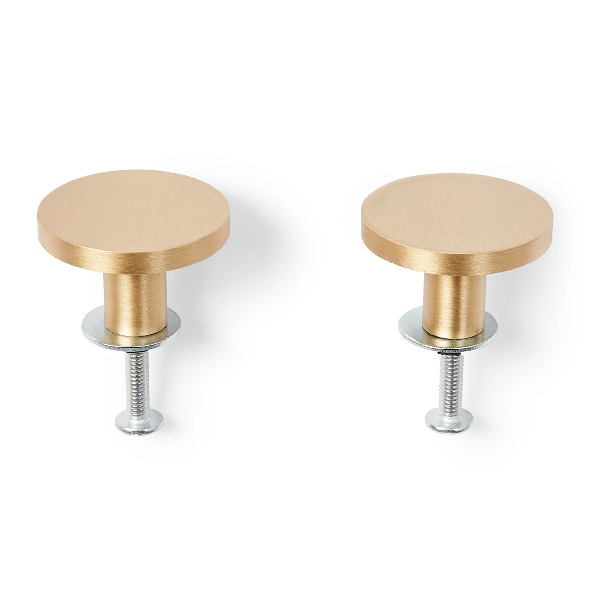 5 2 Pack Brushed Brass Handles, 5 of 11