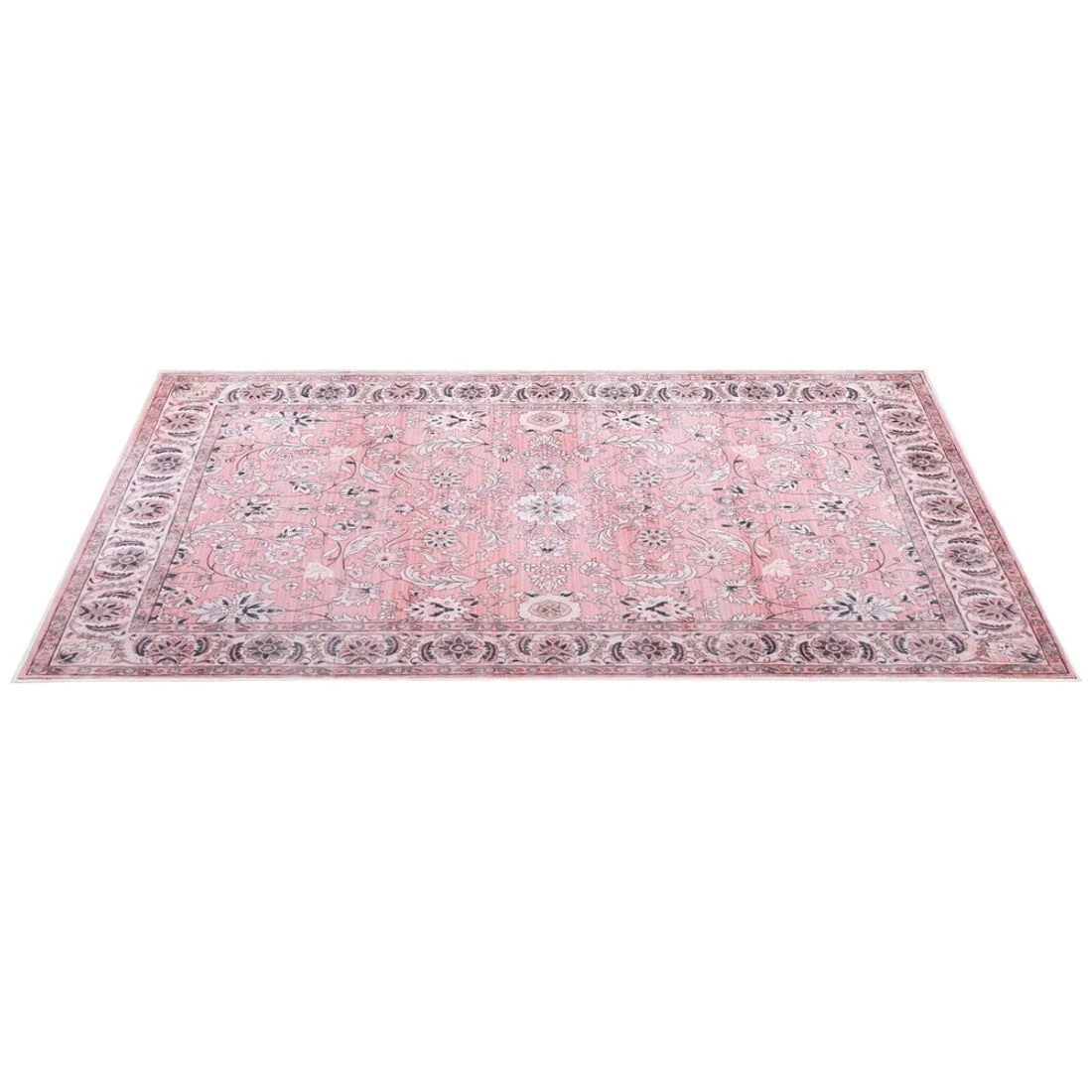3 Artiss Floor Rug 200X290cm Large Washable Area Rug Vintage Living Room - Pink, 3 of 9