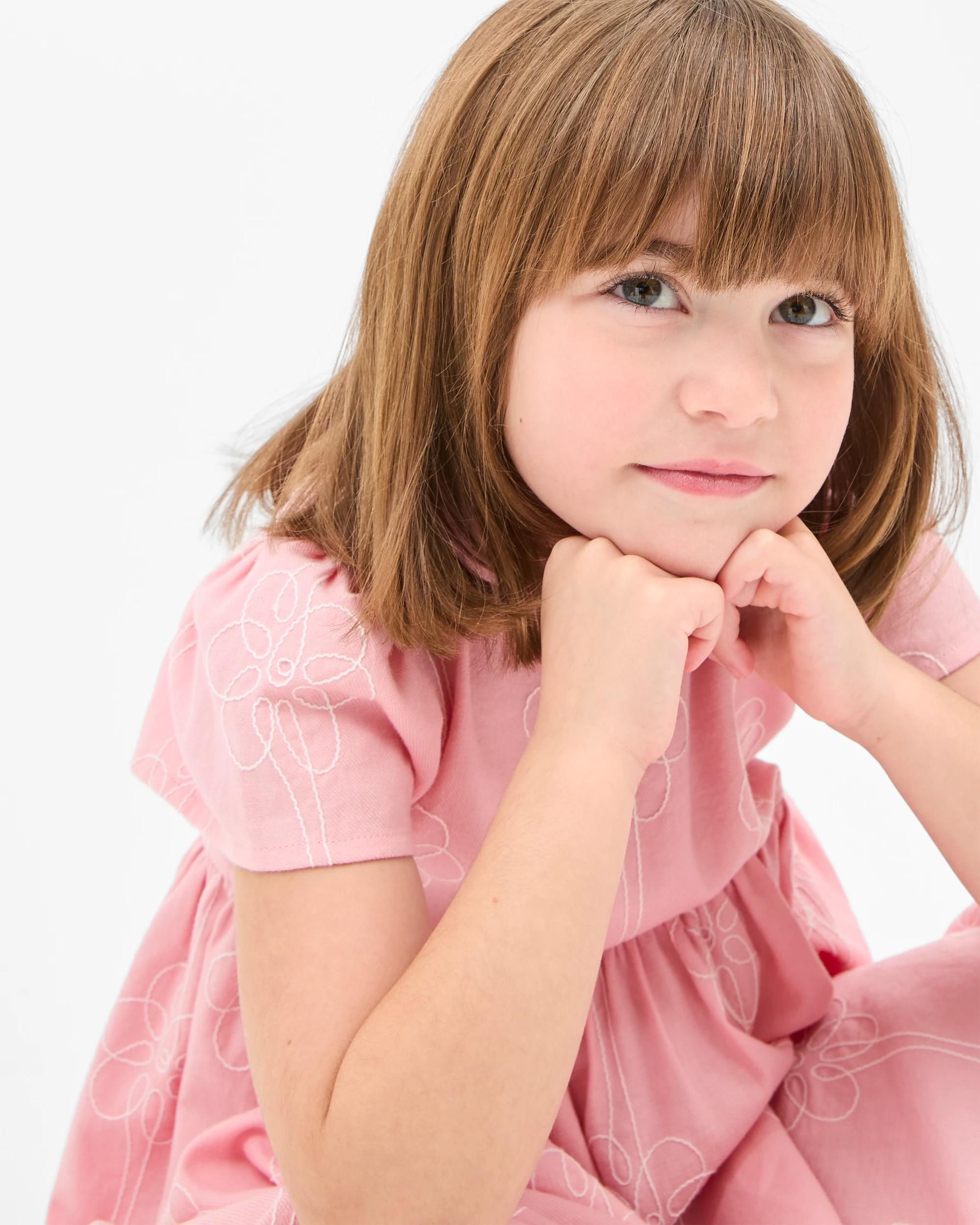 3 Target Fashion Denim Dress PINK, 3 of 6