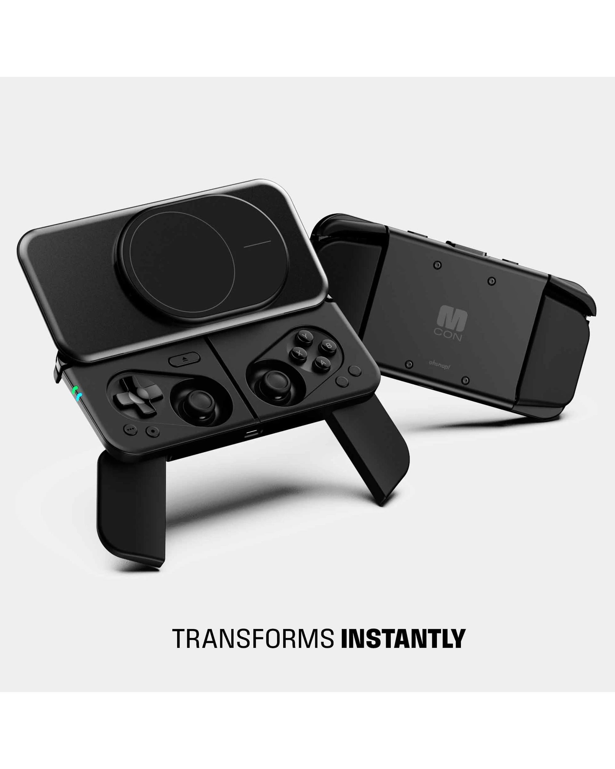2 OhSnap! MCON: Magnetic Mobile Gaming Controller - Night - Black, 2 of 10