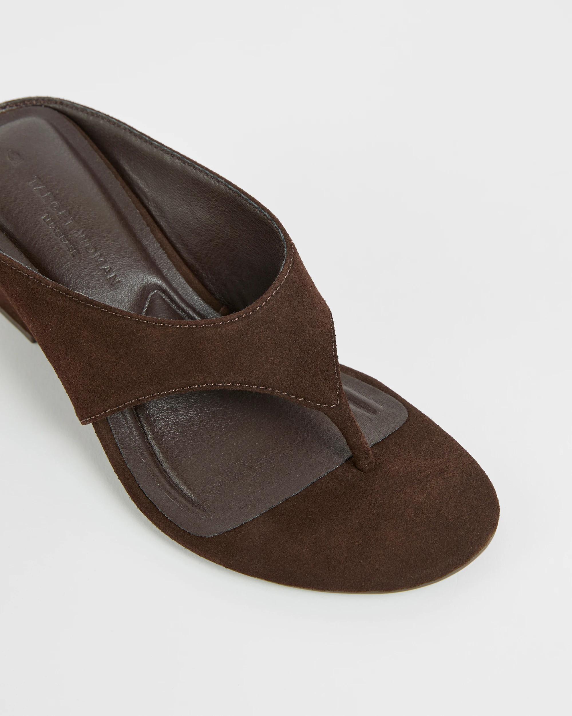 3 Target Woman Wedge Heel Thong Sandals BROWN, 3 of 3