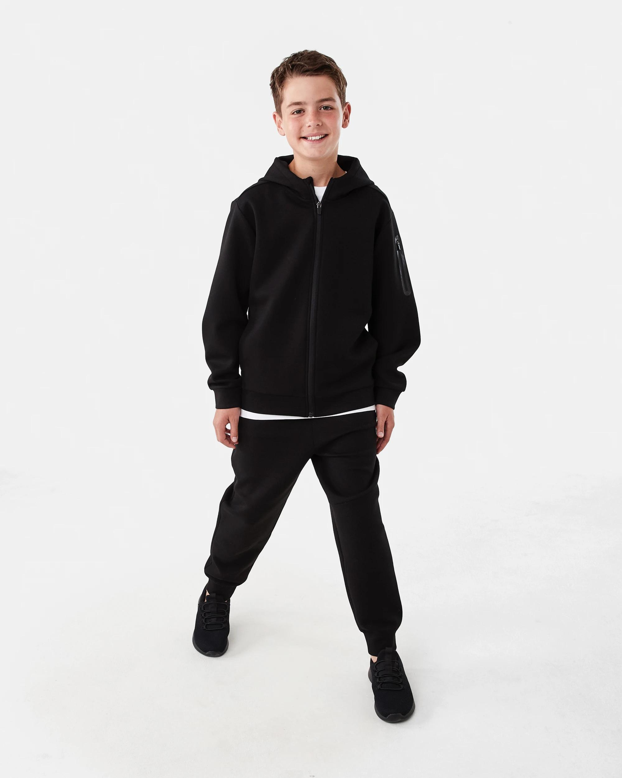8 Active Kids Zip Through Hoodie Black, 8 of 9