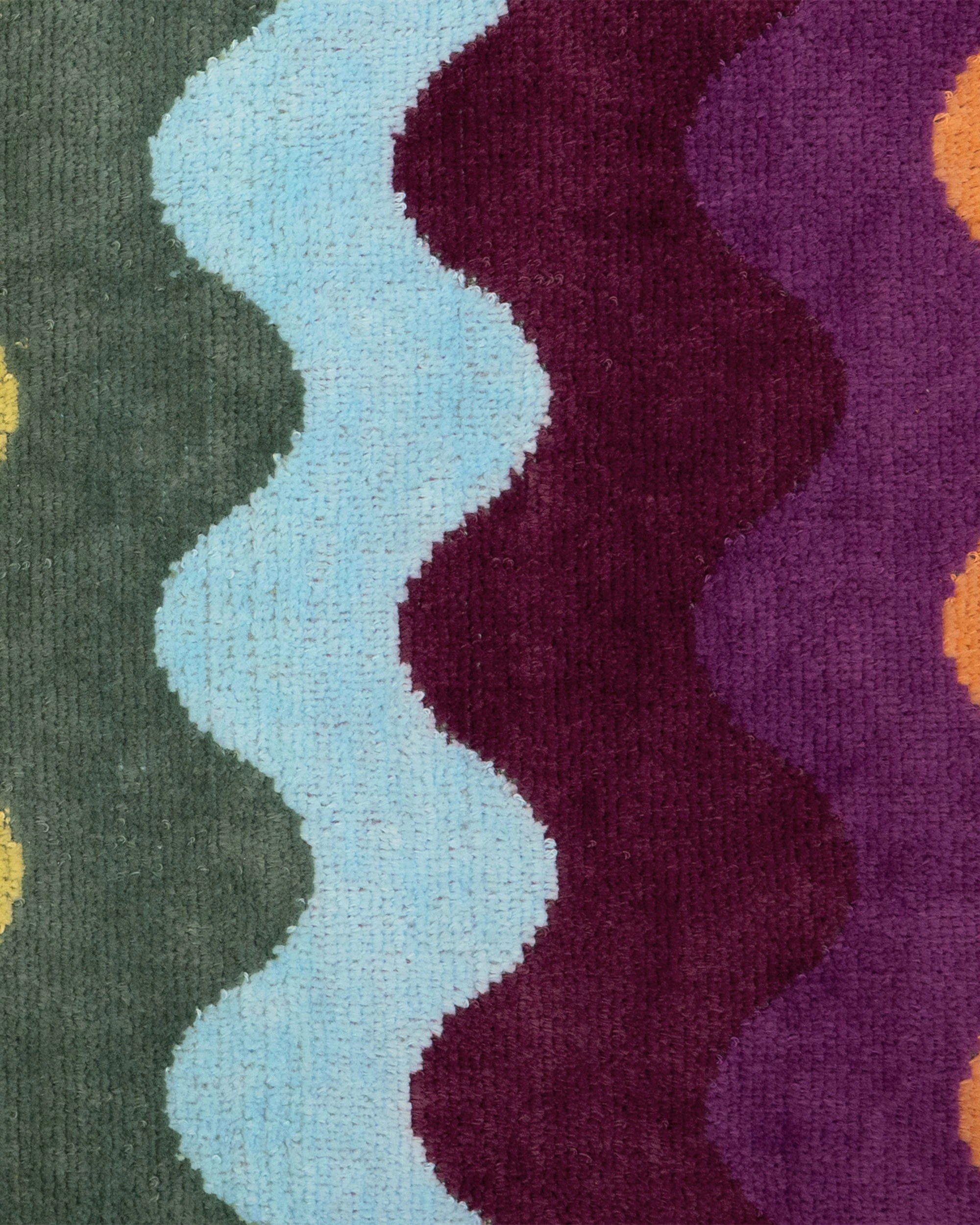 3 Bambury Soft Cotton Jacquard Velour  Beach Towel Ripple - Orange, 3 of 3