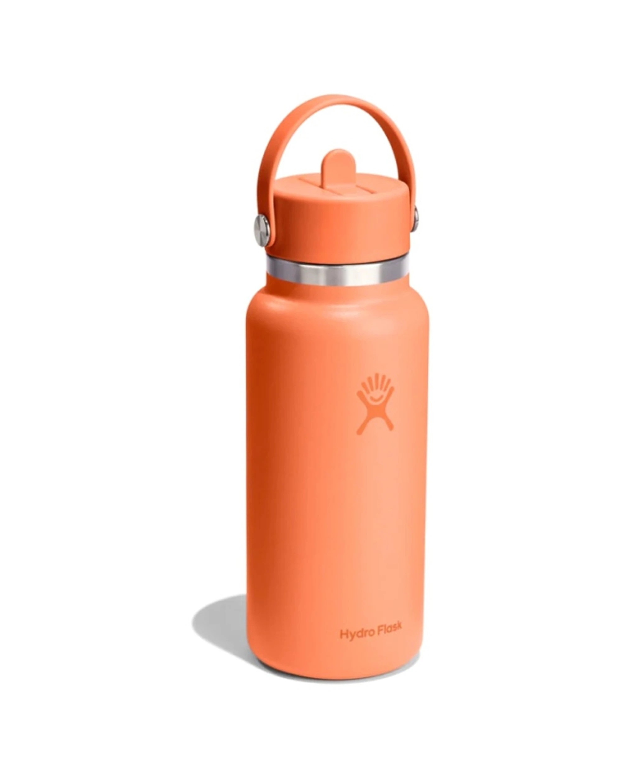 2 Hydro Flask Wide Flex Straw Cap Insulated Drink Bottle Leakproof 32oz Nectar - Orange, 2 of 2