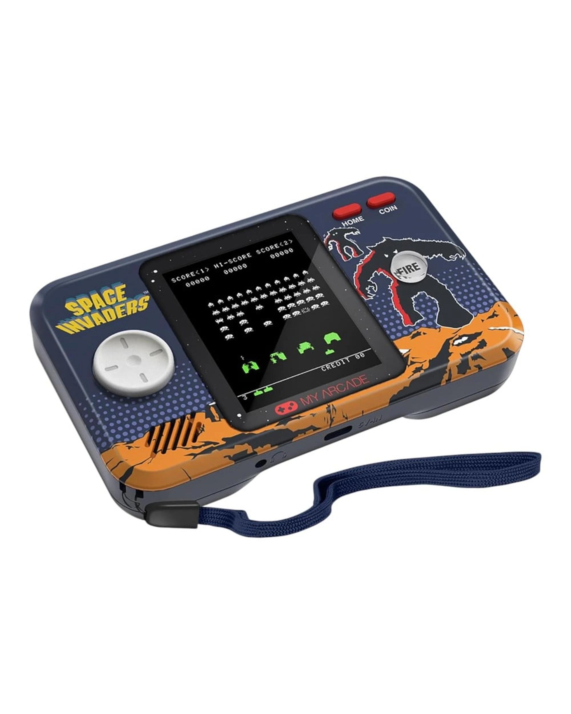 3 My Arcade Space Invaders Pocket Player Pro + Travel Case, 3 of 4