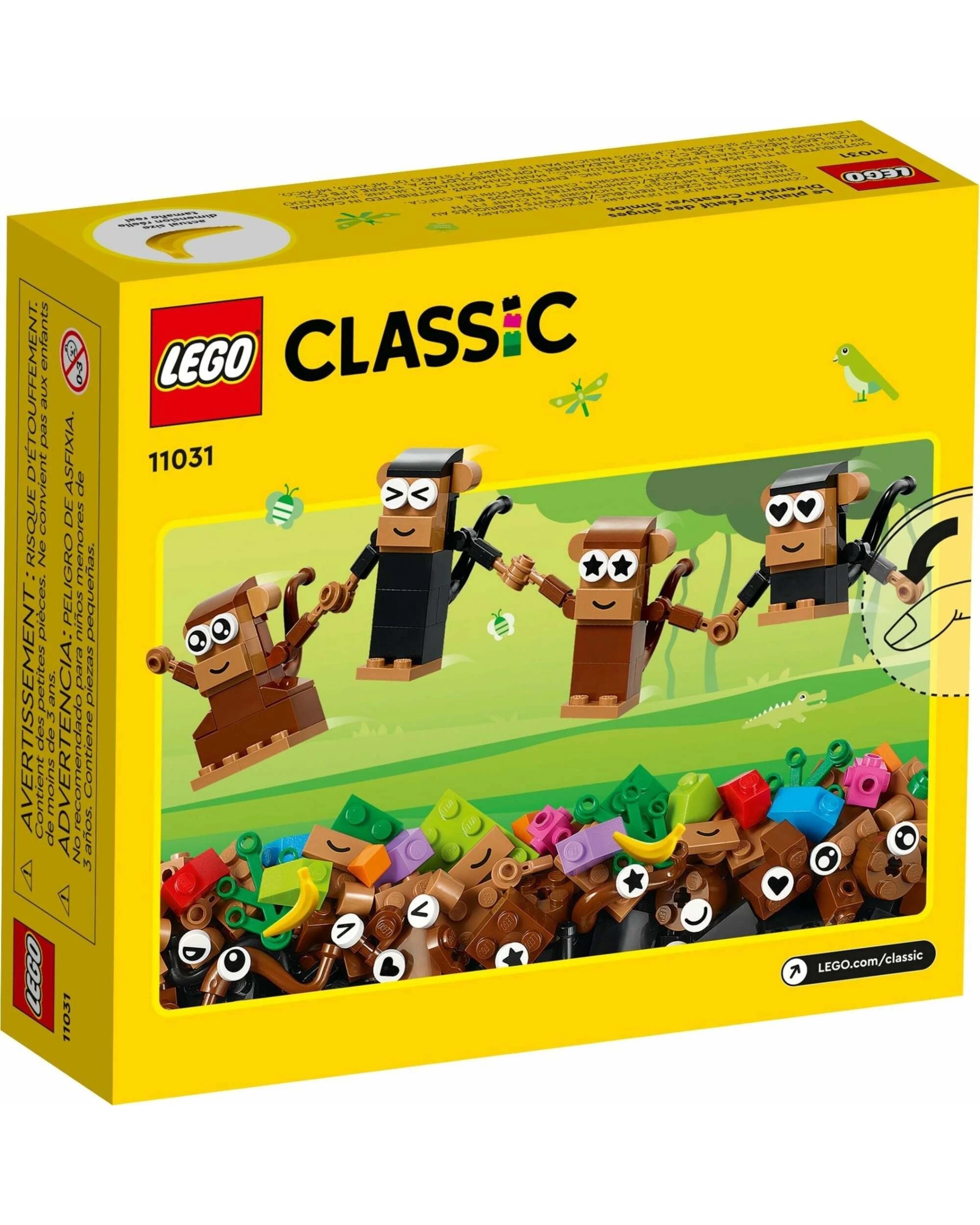 3 LEGO Classic Creative Monkeys, Birds, and Bananas 11031, 3 of 5