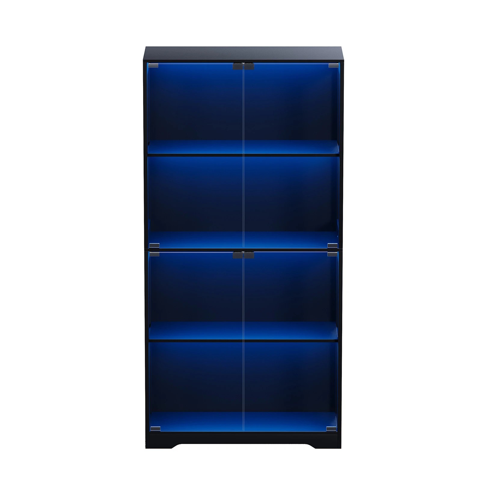 5 Advwin 4 Tier Display Cabinet Tall Storage Bookshelf Organizer Hallway Storage Cabinet, 5 of 9