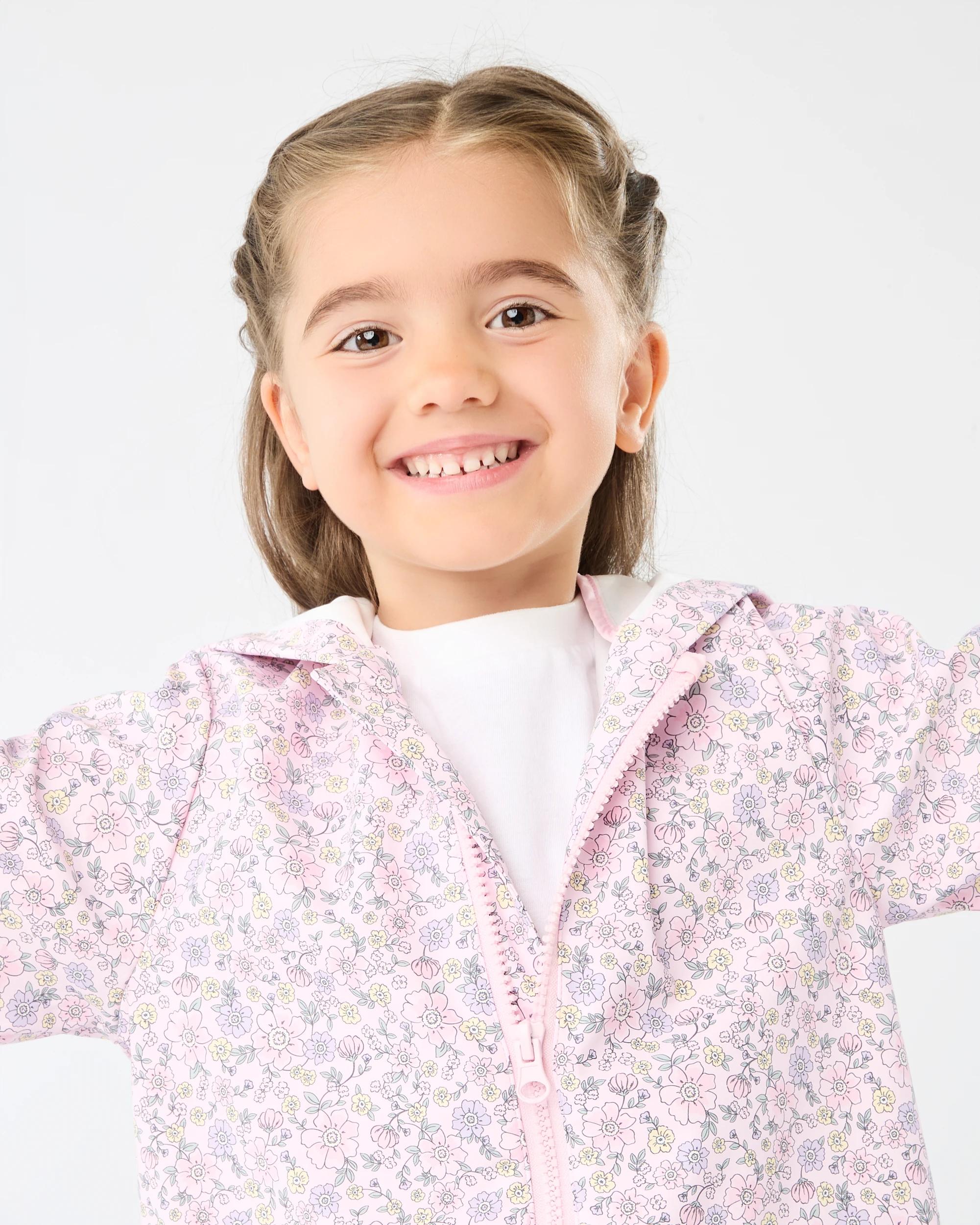 3 Print Rain Jacket Pink Florl, 3 of 8