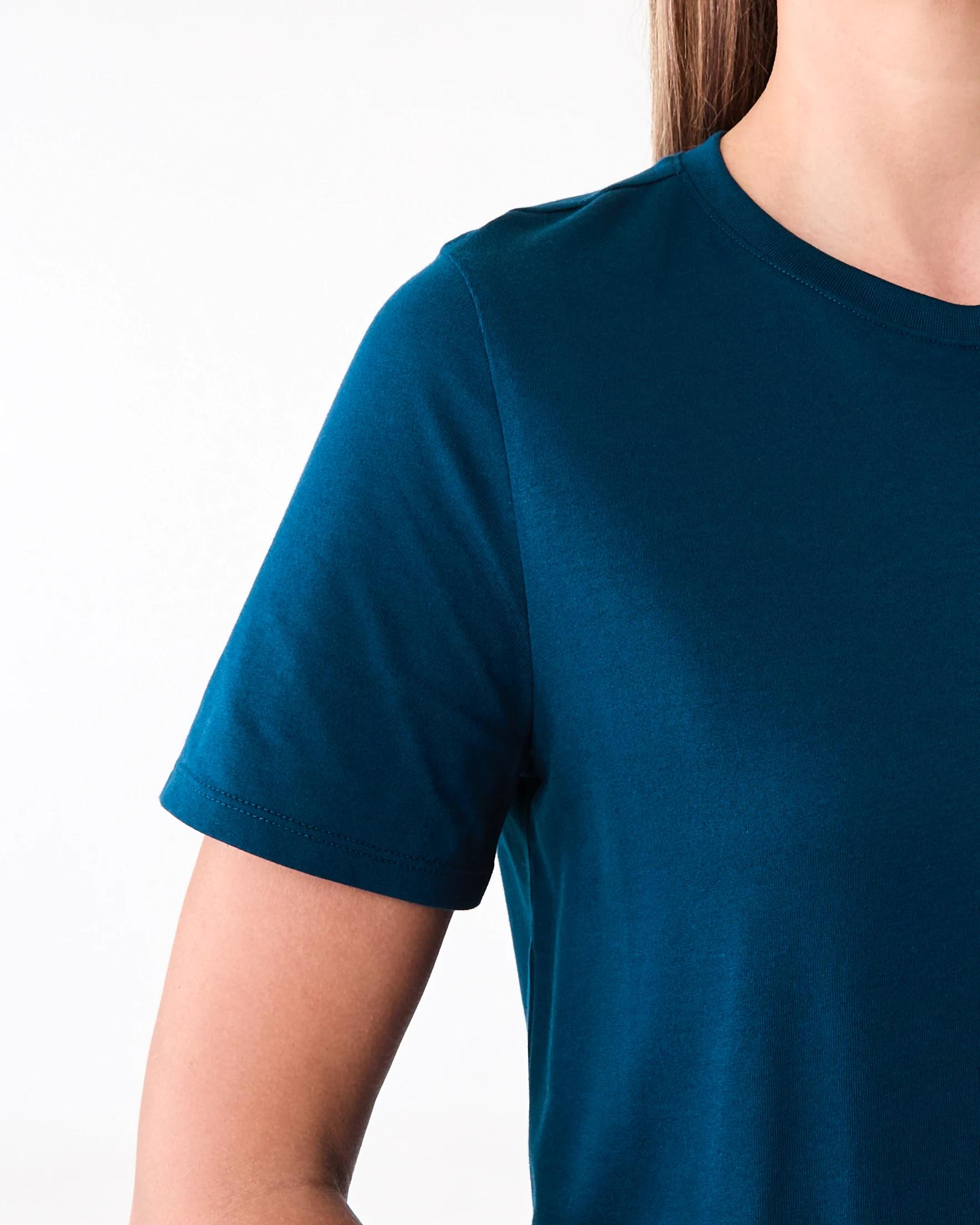 6 Short Sleeve Australian Cotton T-shirt Blu Ink, 6 of 6