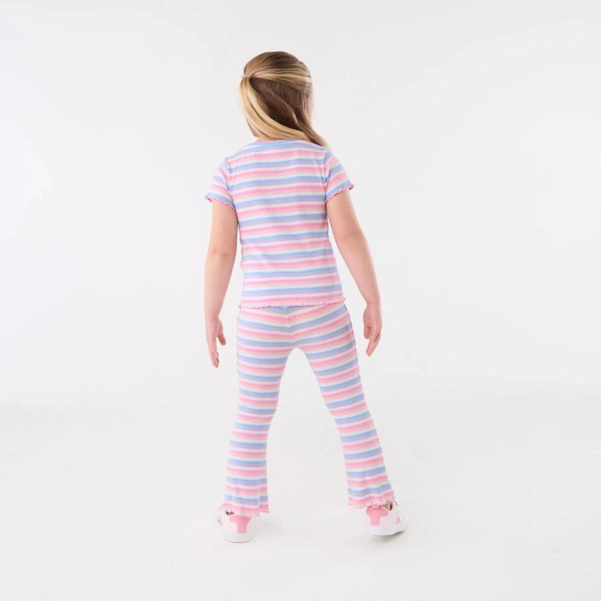 7 Short Sleeve Rib T-shirt VIVID STRIPE MULTI, 7 of 7