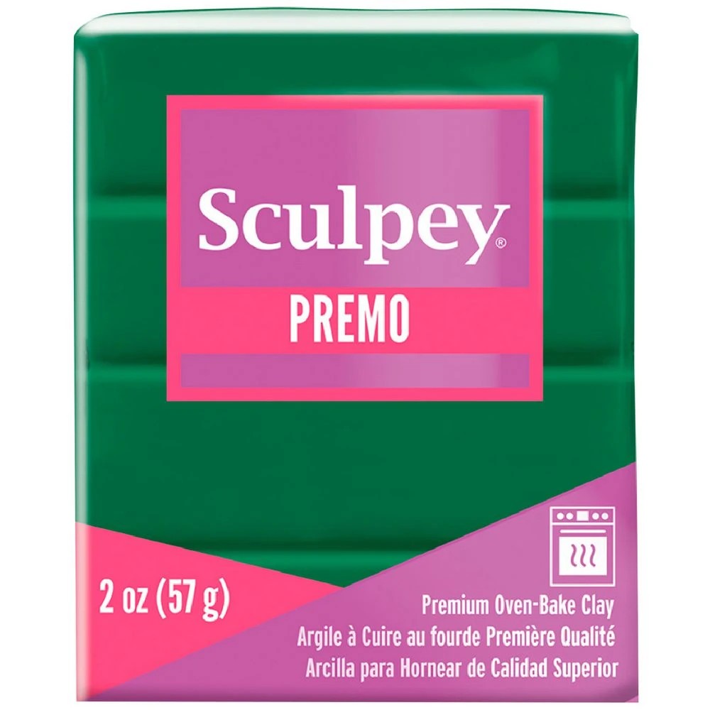 1 Sculpey Premo Modelling Clay Forest Green 57g, 1 of 3