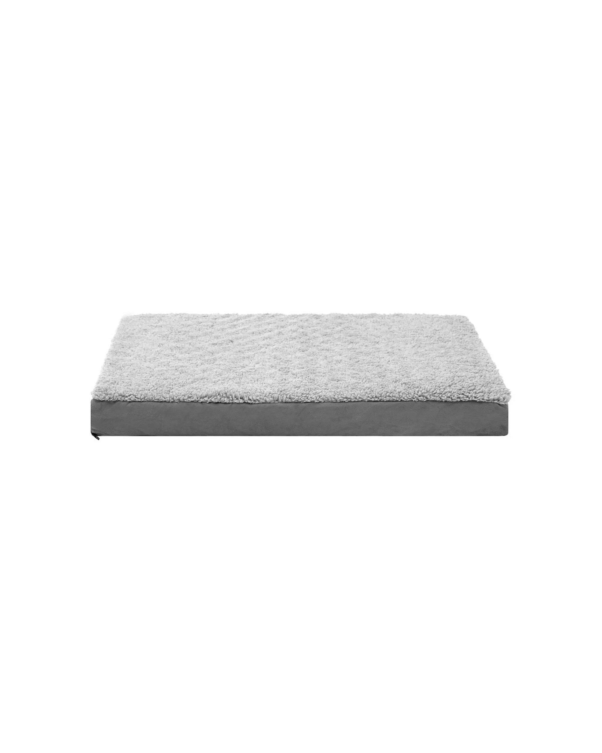 1 Paws And Claws Orthopedic Pet Bed 75x50x8cm Suede Rectangle Cushion Grey
 - Grey, 1 of 2