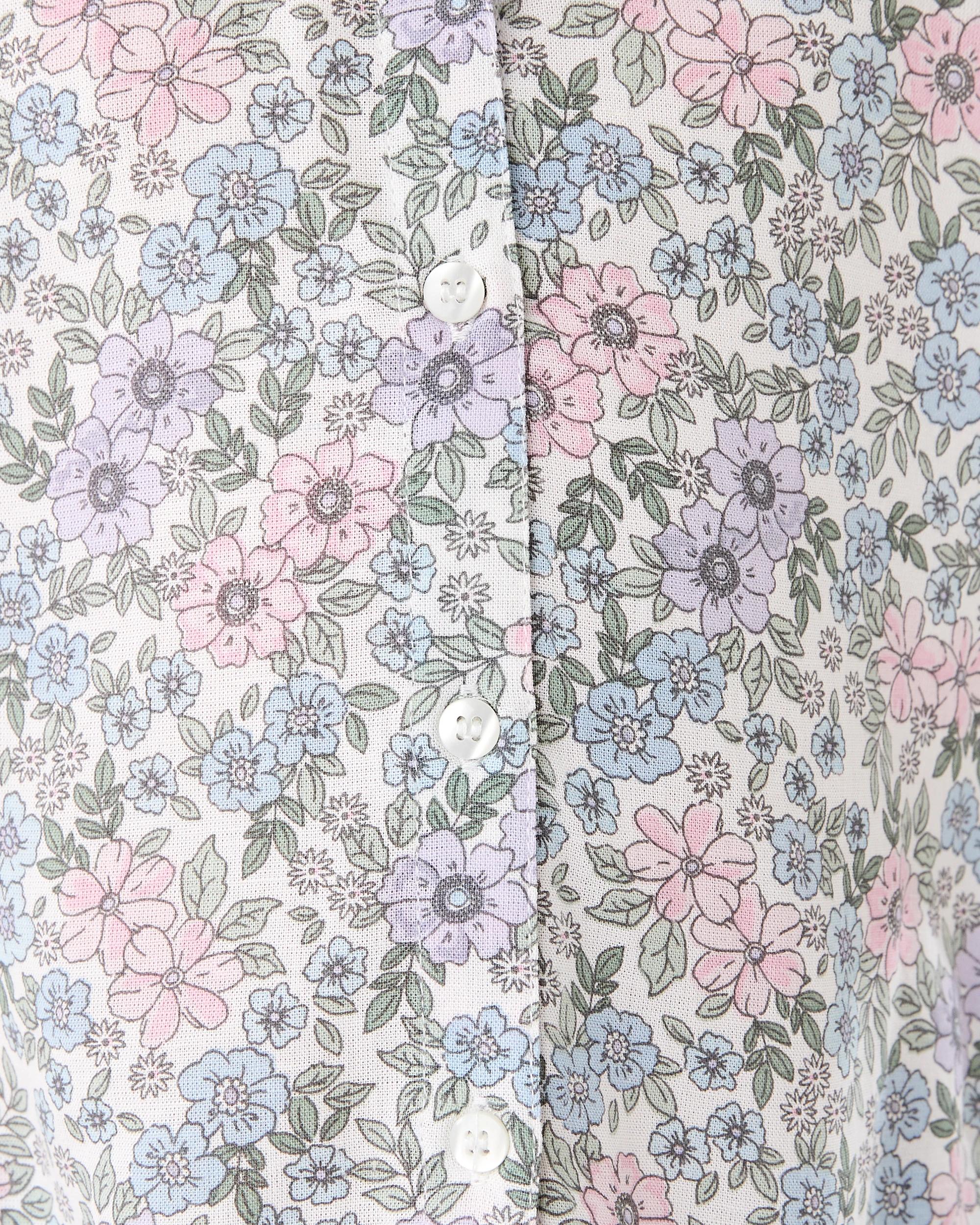 6 Oversize Woven Shirt Bge Floral, 6 of 8