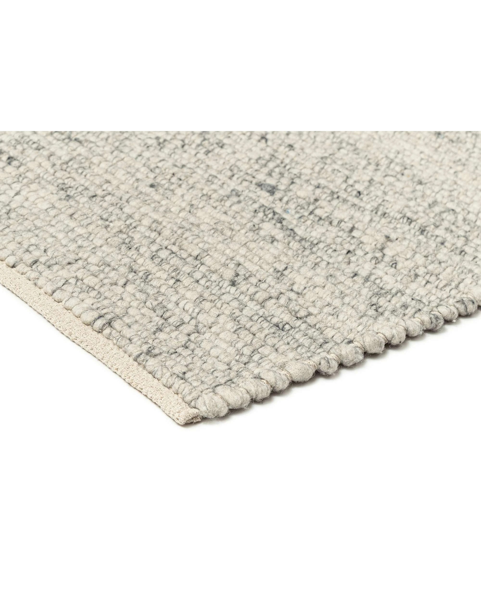 4 Loopsie Mackenzie Neutral Marbled Wool Rug-280cm x 190cm - White, 4 of 8