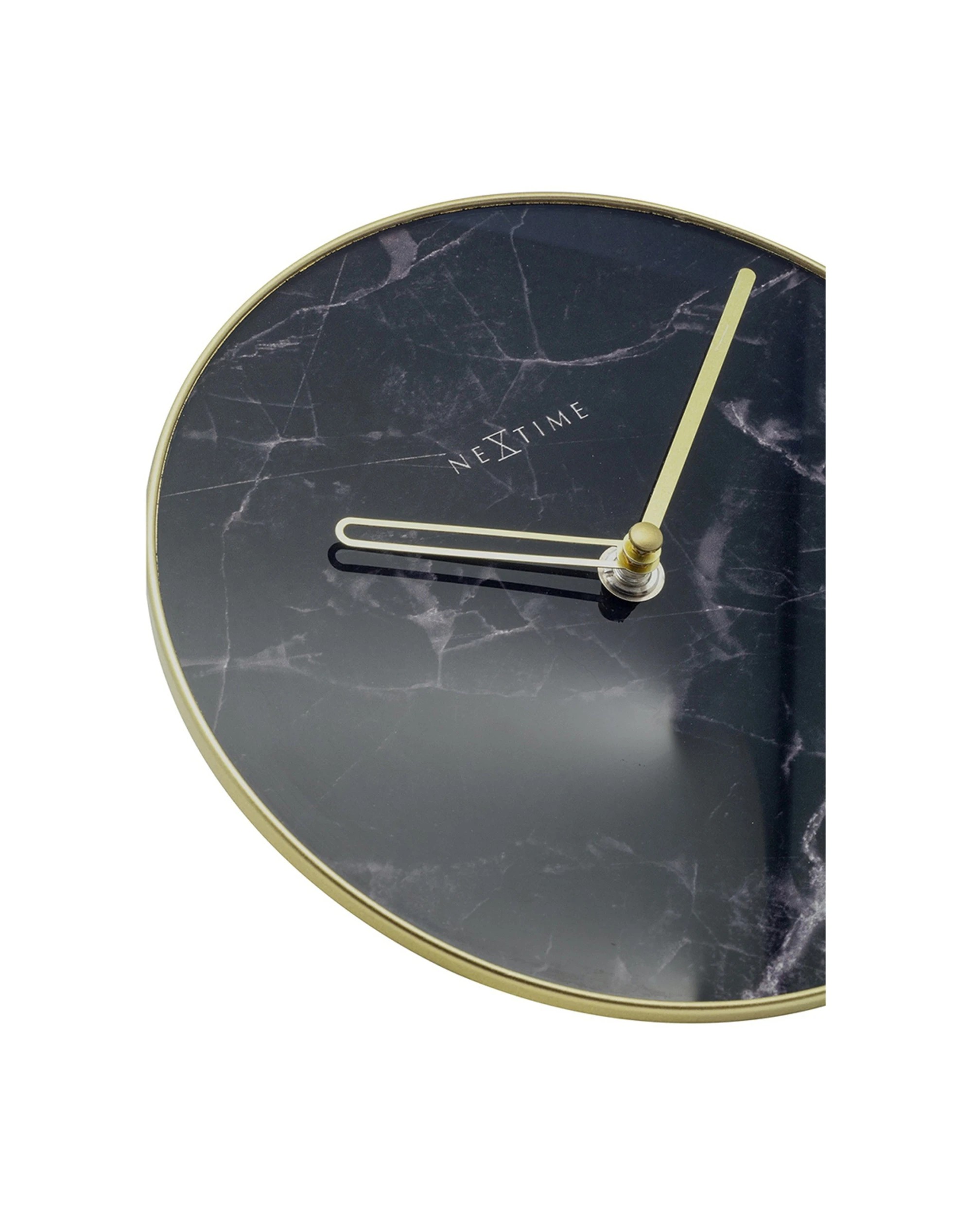 3 NexTime Marble Table Analogue Round Clock 20cm - Multi, 3 of 5