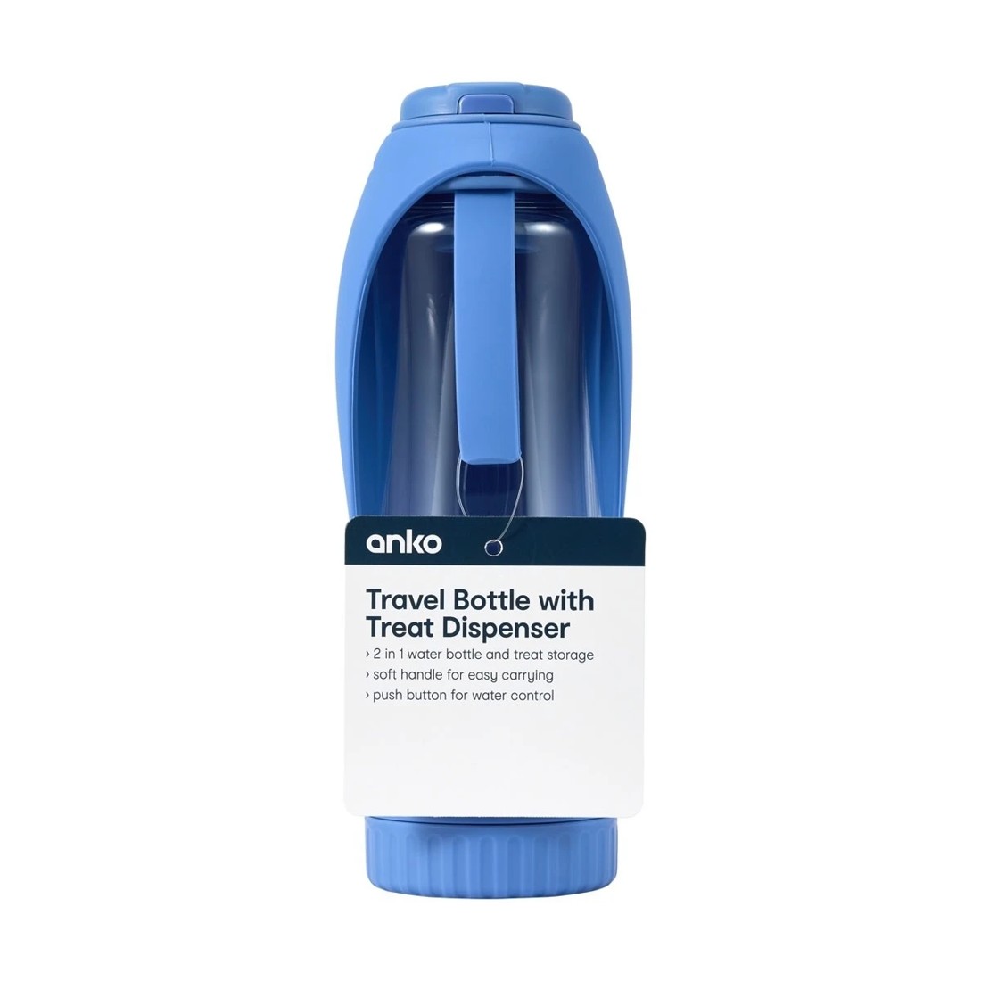 9 Pet Travel Bottle with Treat Holder - Blue, 9 of 9