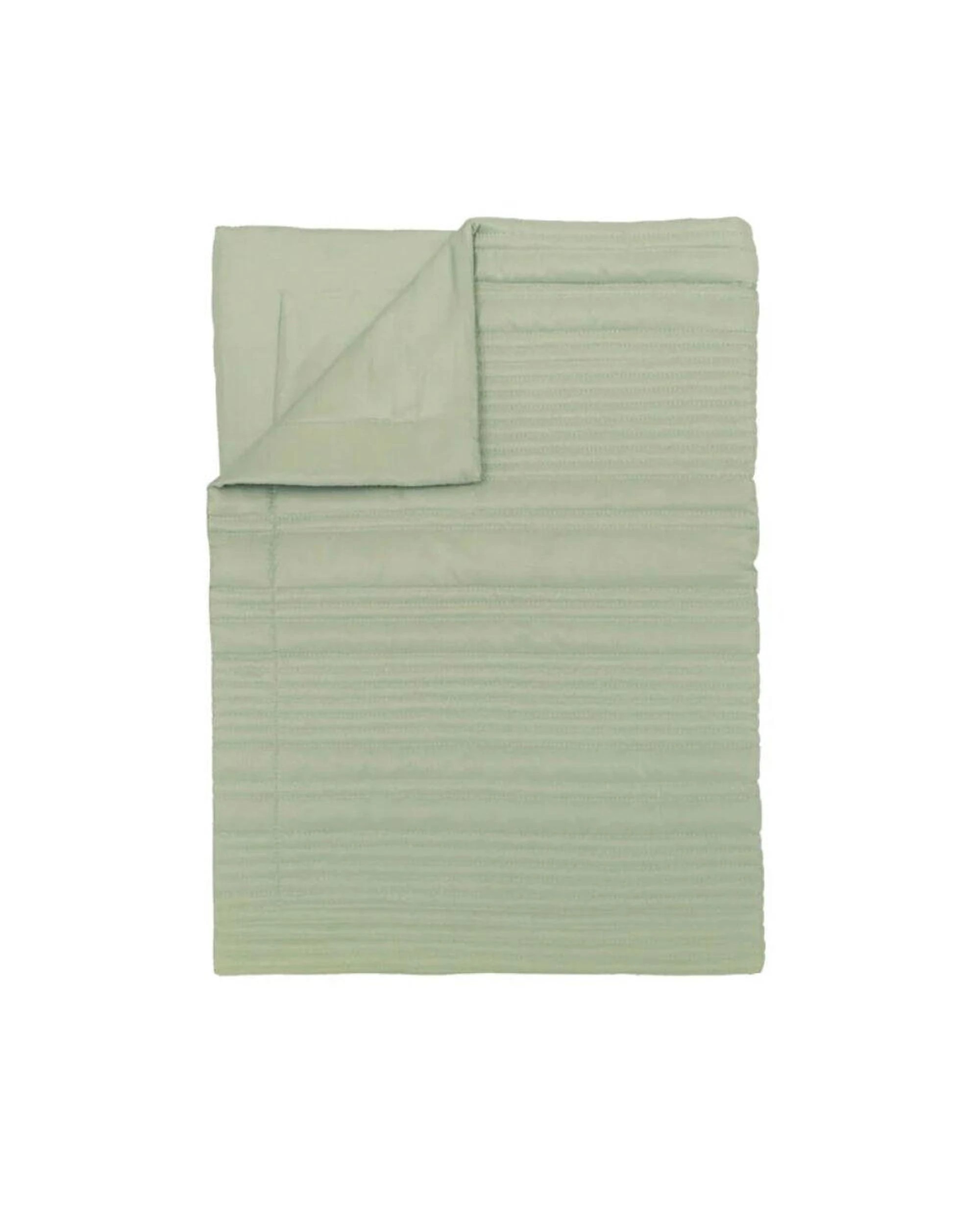 2 Bambury Flinders Embossed Bed Runner Sage - Green, 2 of 4