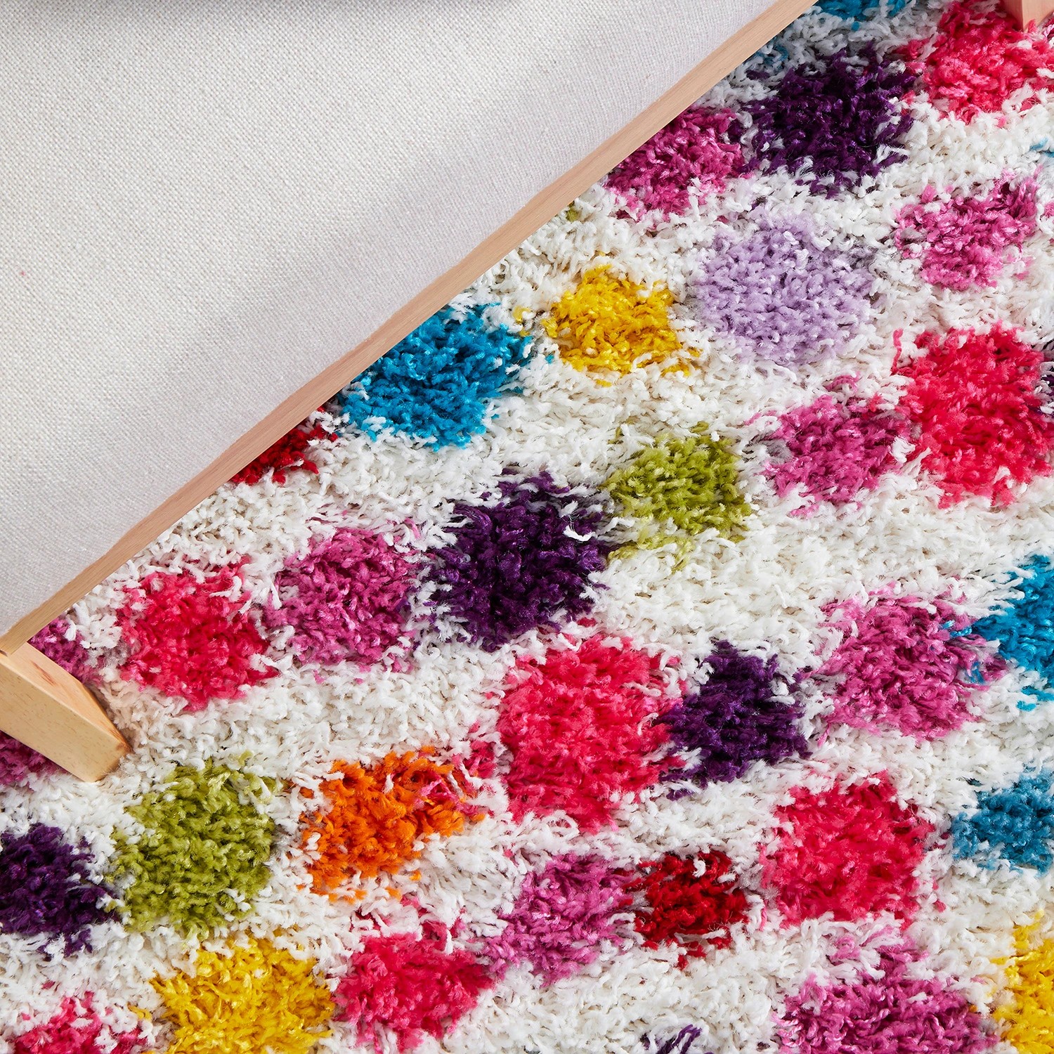 8 Common Ground Rugs Fantasy Dot 150x80cm - Small Pet Friendly Floor Rug - Multi, 8 of 8