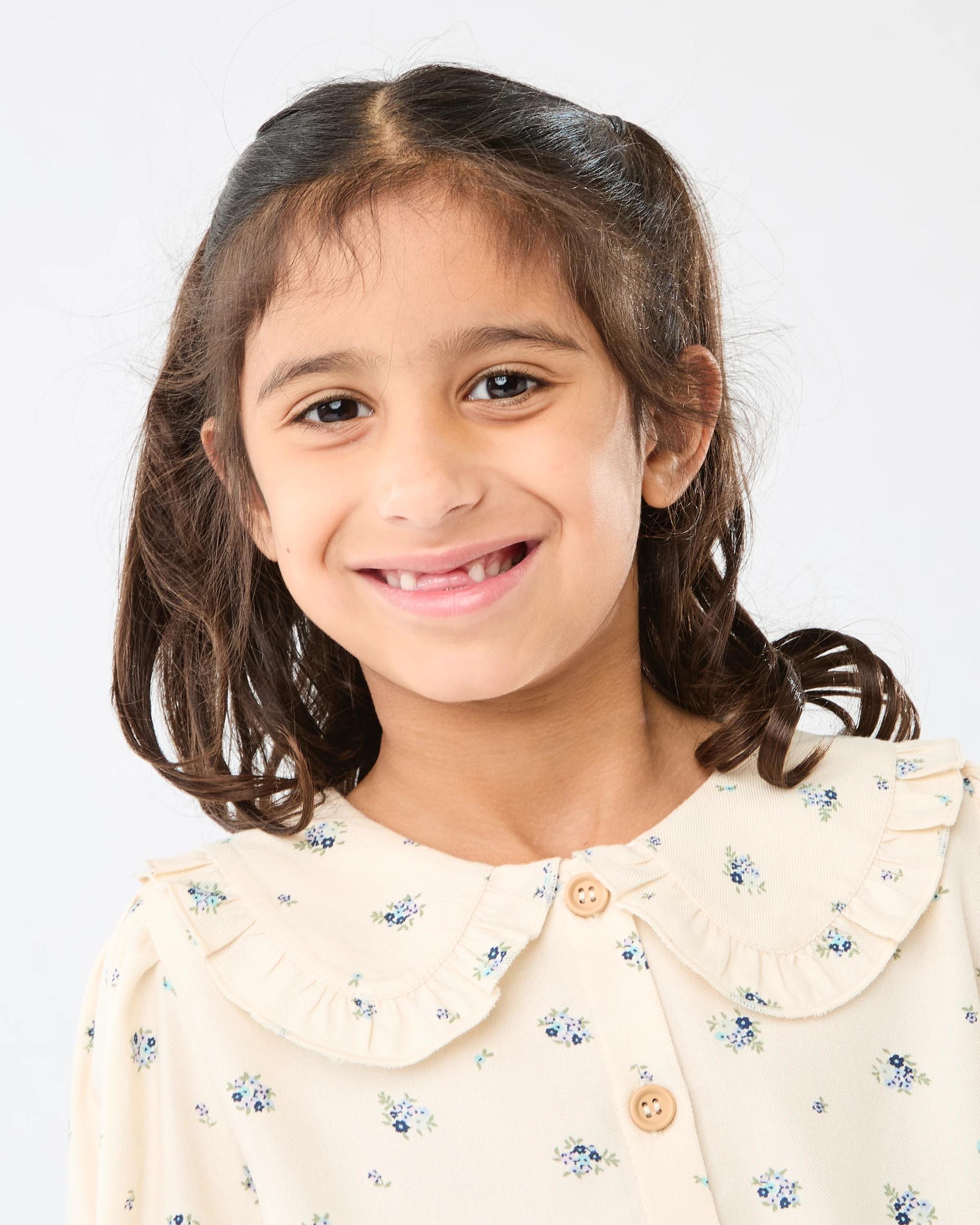 3 Long Sleeve Frill Shirt Bge Floral, 3 of 9