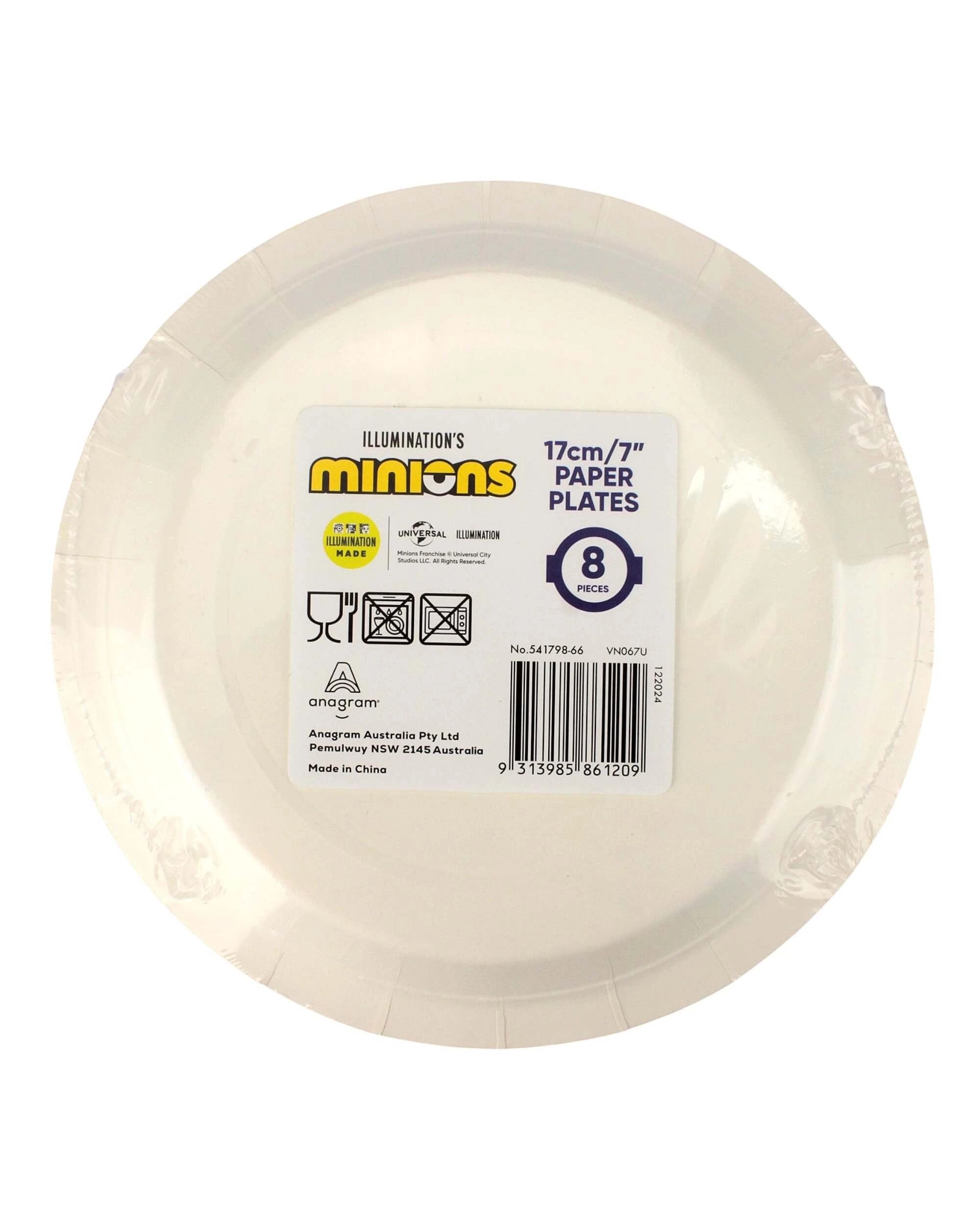 2 Anagram Minions Let's Celebrate Small Paper Plates Pack of 8Multi - Multi, 2 of 2