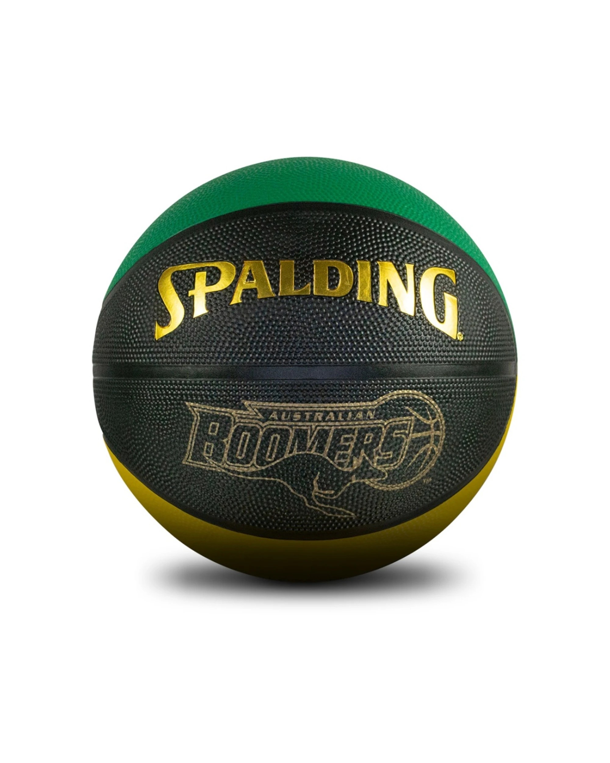 1 Spalding Retro Boomers Outdoor Basketball Size 7 - Black, 1 of 2