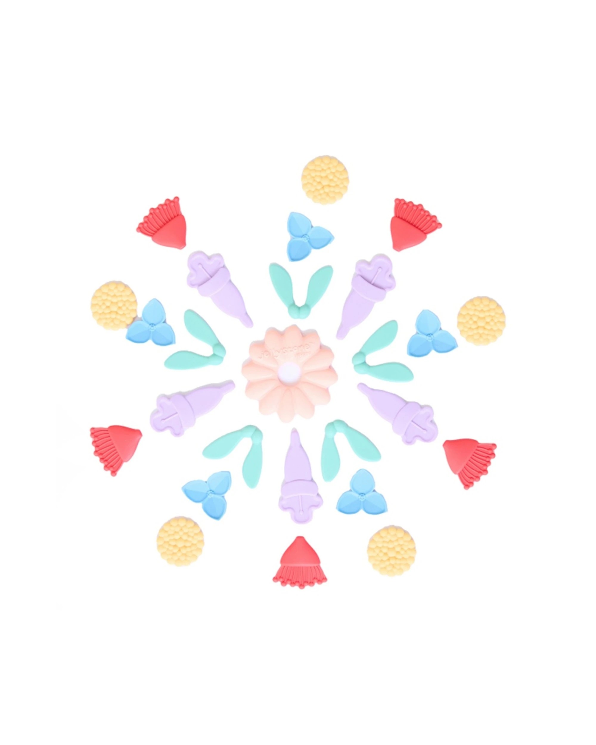 1 Jellystone Designs Kids Mindful Mandala Silicone Sensory Fidget Toy Vivid - Multi, 1 of 5