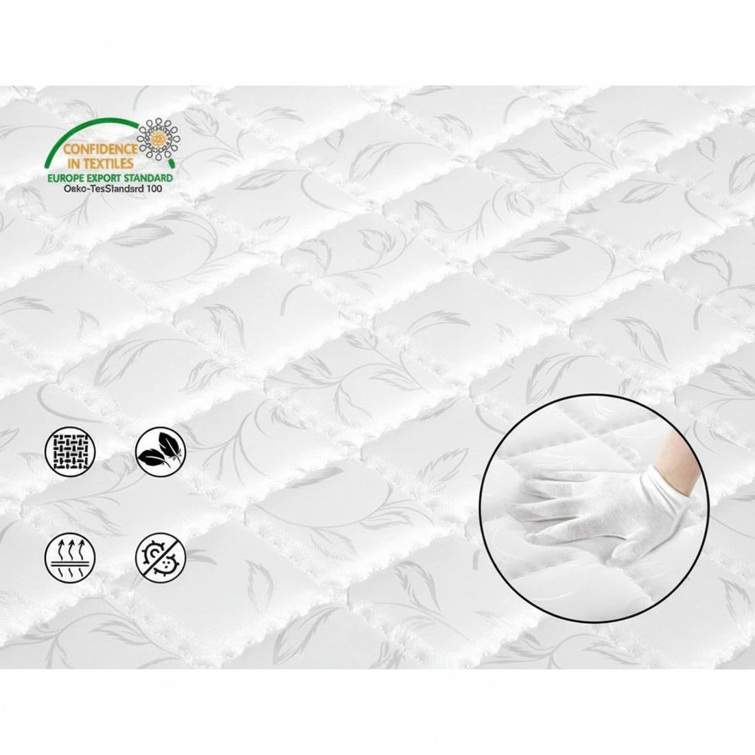 4 Giselle Bedding 16cm Mattress Tight Top Queen - Queen Bed - Multi, 4 of 5