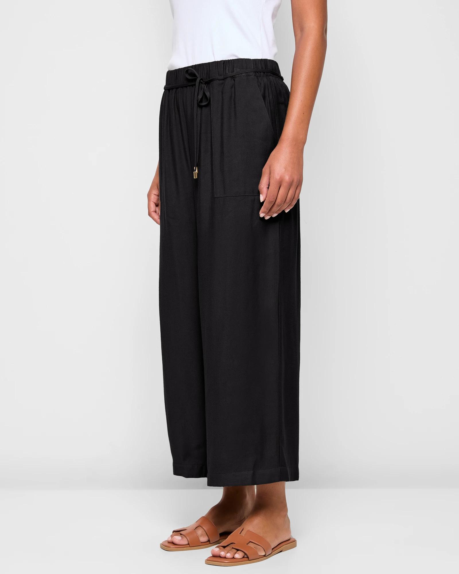3 Target Soft Wide Leg Pants BLACK, 3 of 5