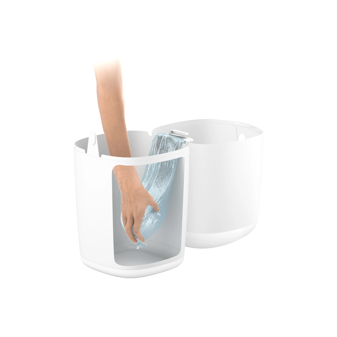 4 Angelcare Odour Seal Nappy Disposal System With 1 Refill Cassette Starter Kit
 - White, 4 of 9