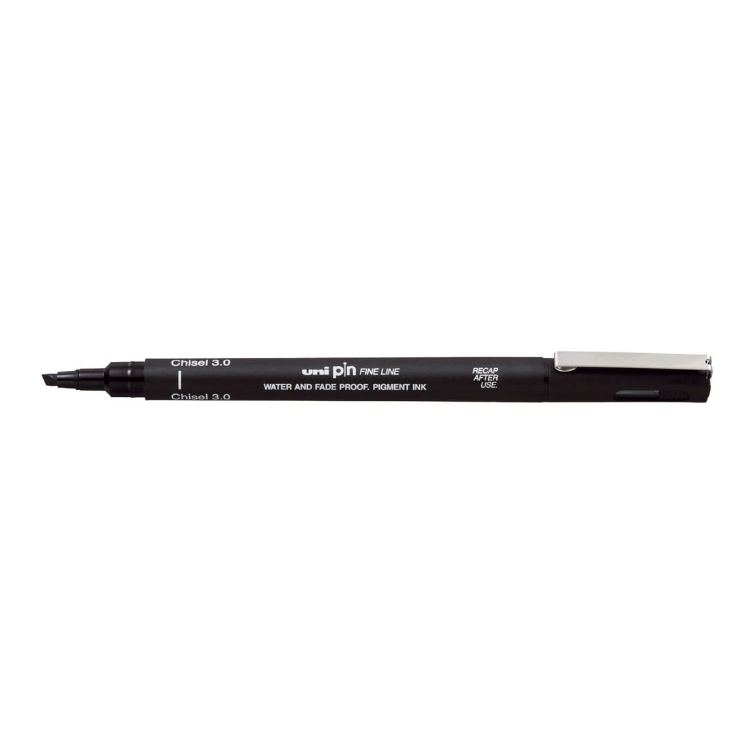 1 Uni Pin Fineliner 3 mm Chisel Tip Black, 1 of 3