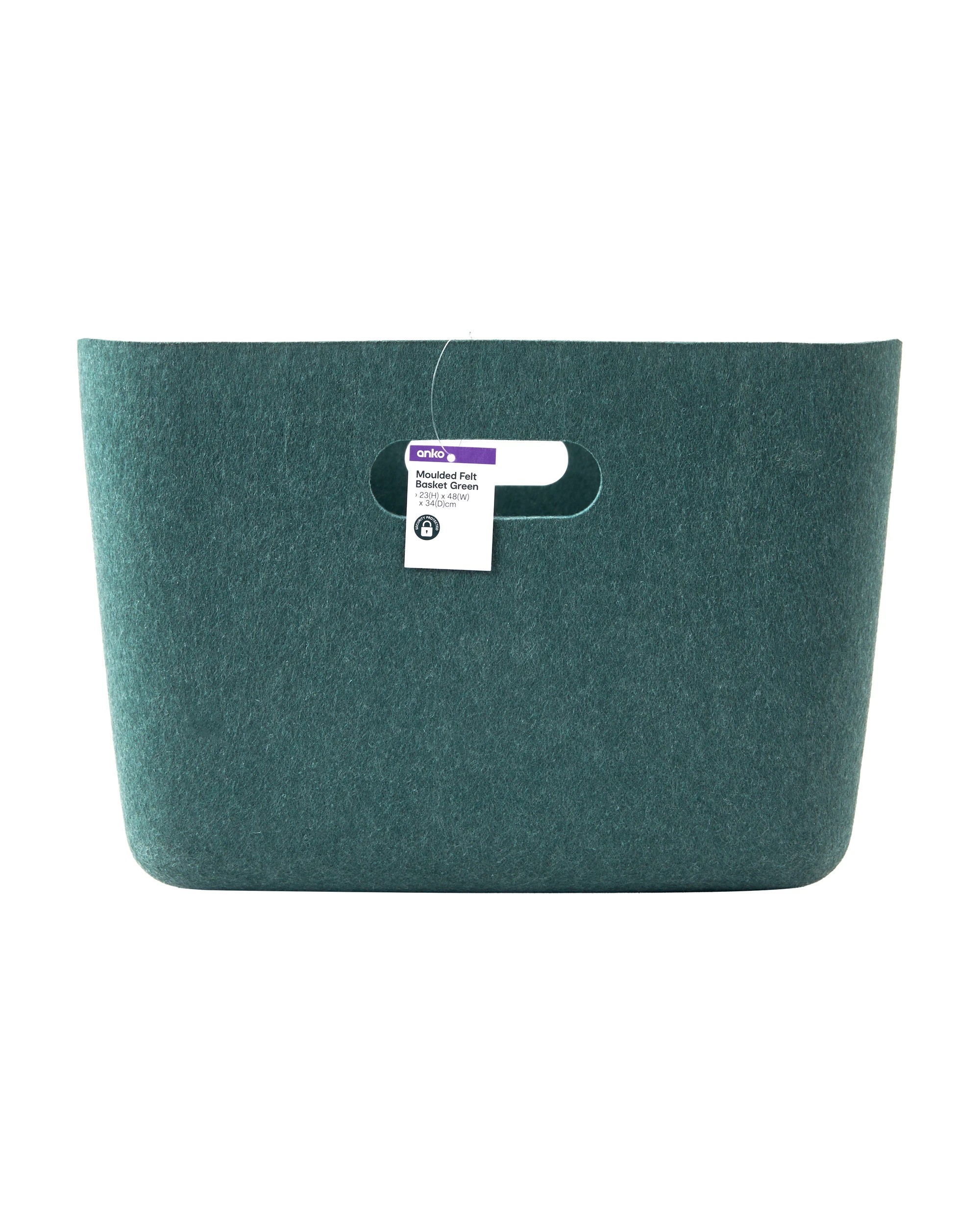 5 Moulded Felt Basket - Green, 5 of 5