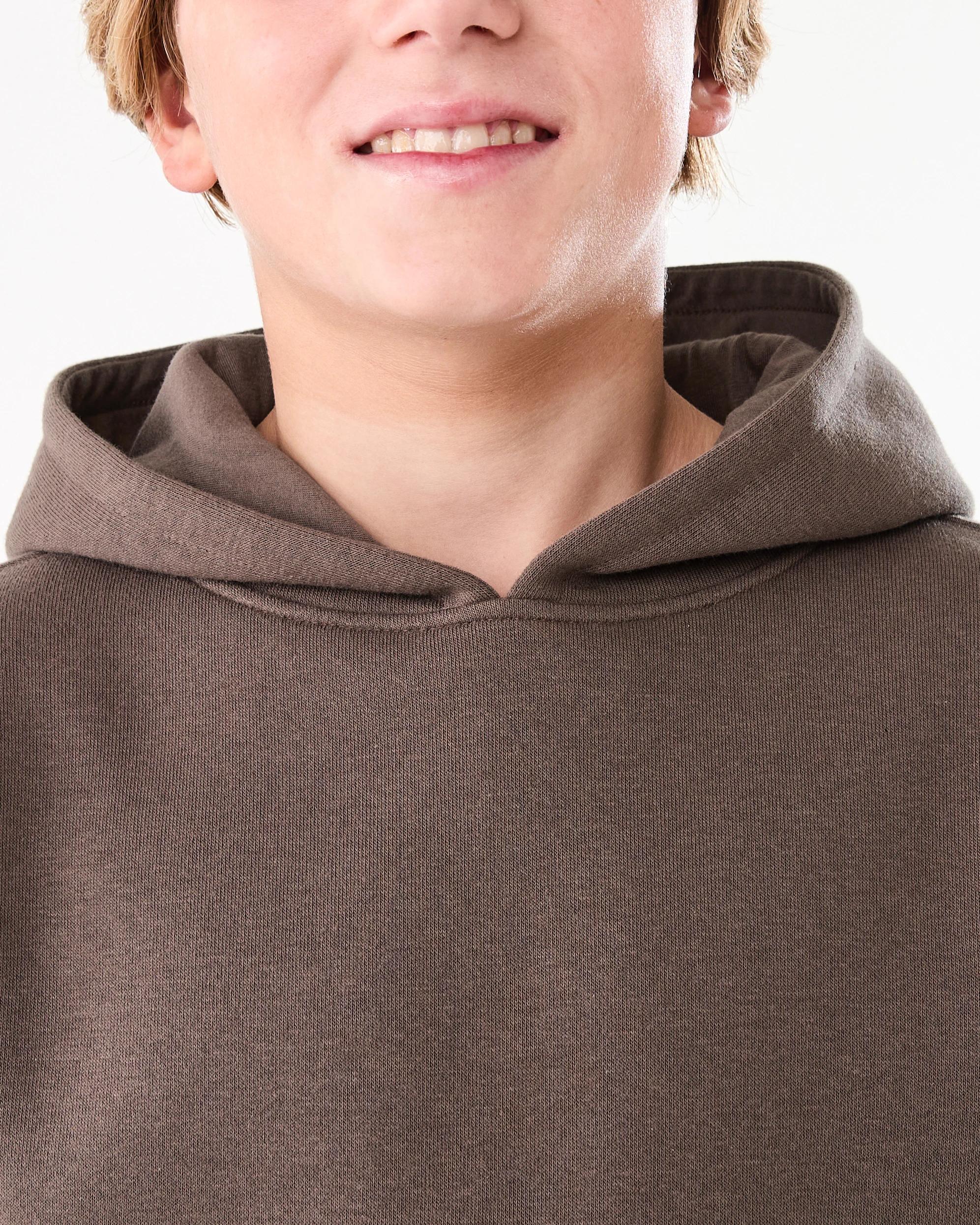 4 Oversized Plain Hoodie Mlky Brwn, 4 of 6