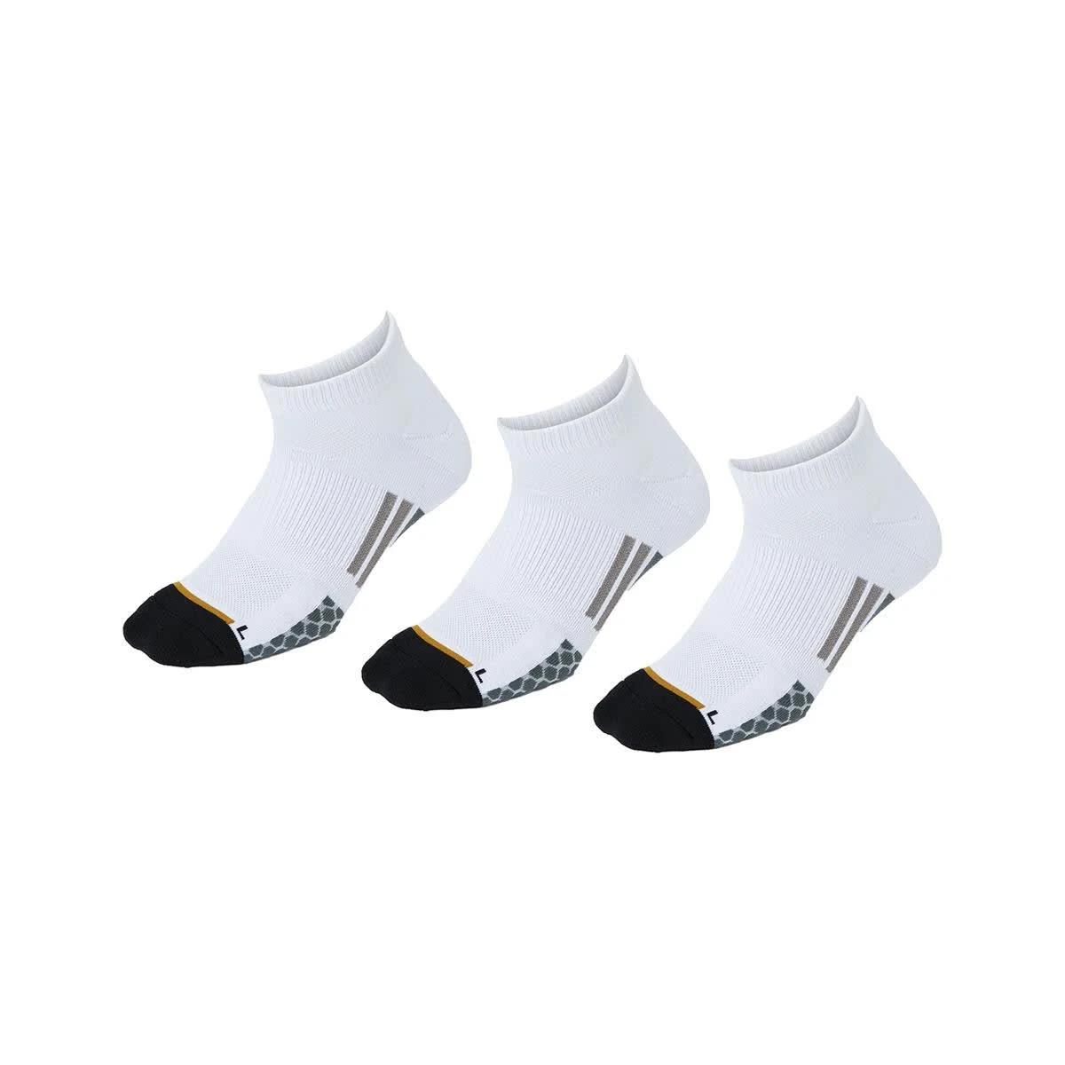 1 3 Pack Anti Odour Sport Low Cut Socks WHITE, 1 of 3