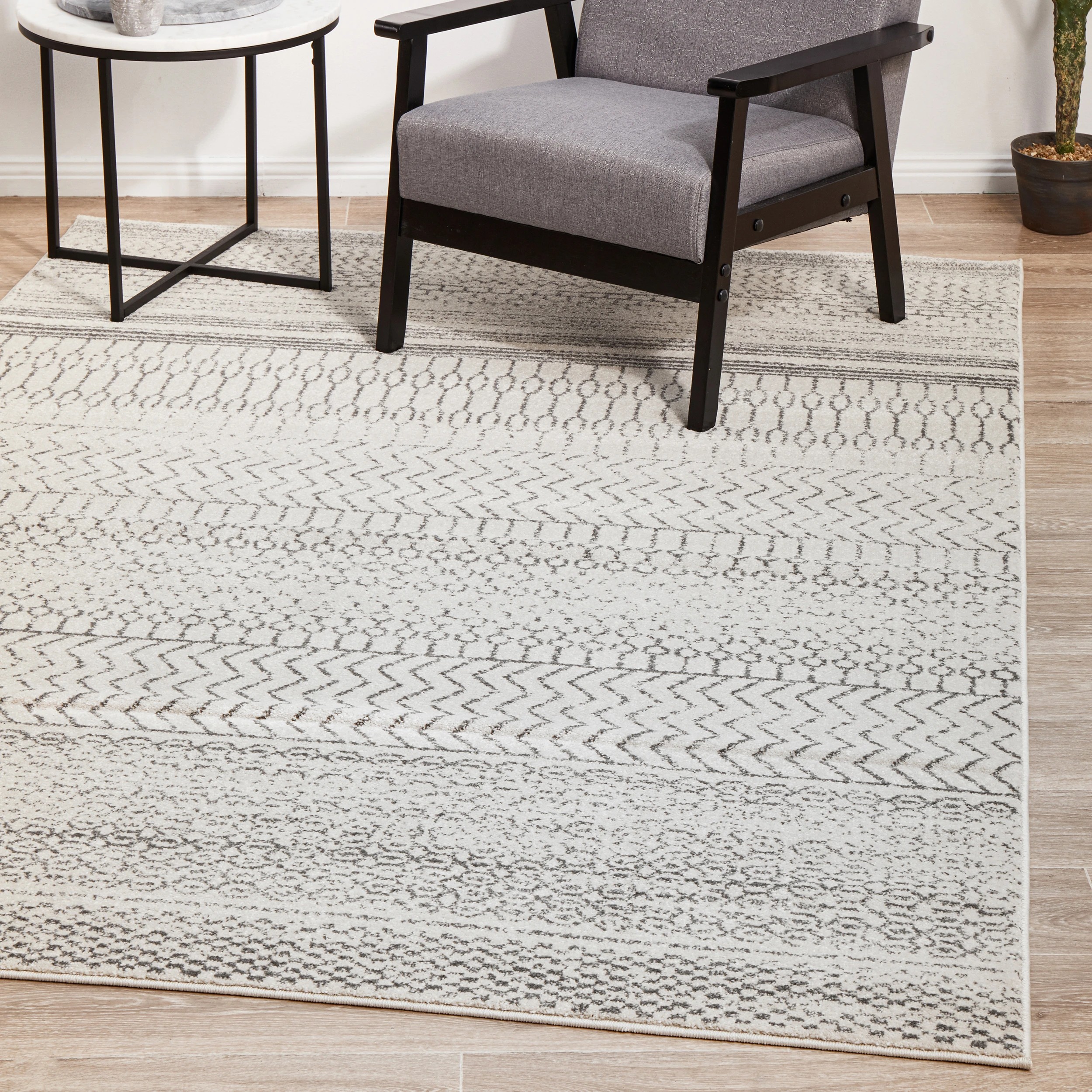 4 Common Ground Rugs Lustre Harper 230x160 cm Rug - Silver, 4 of 9