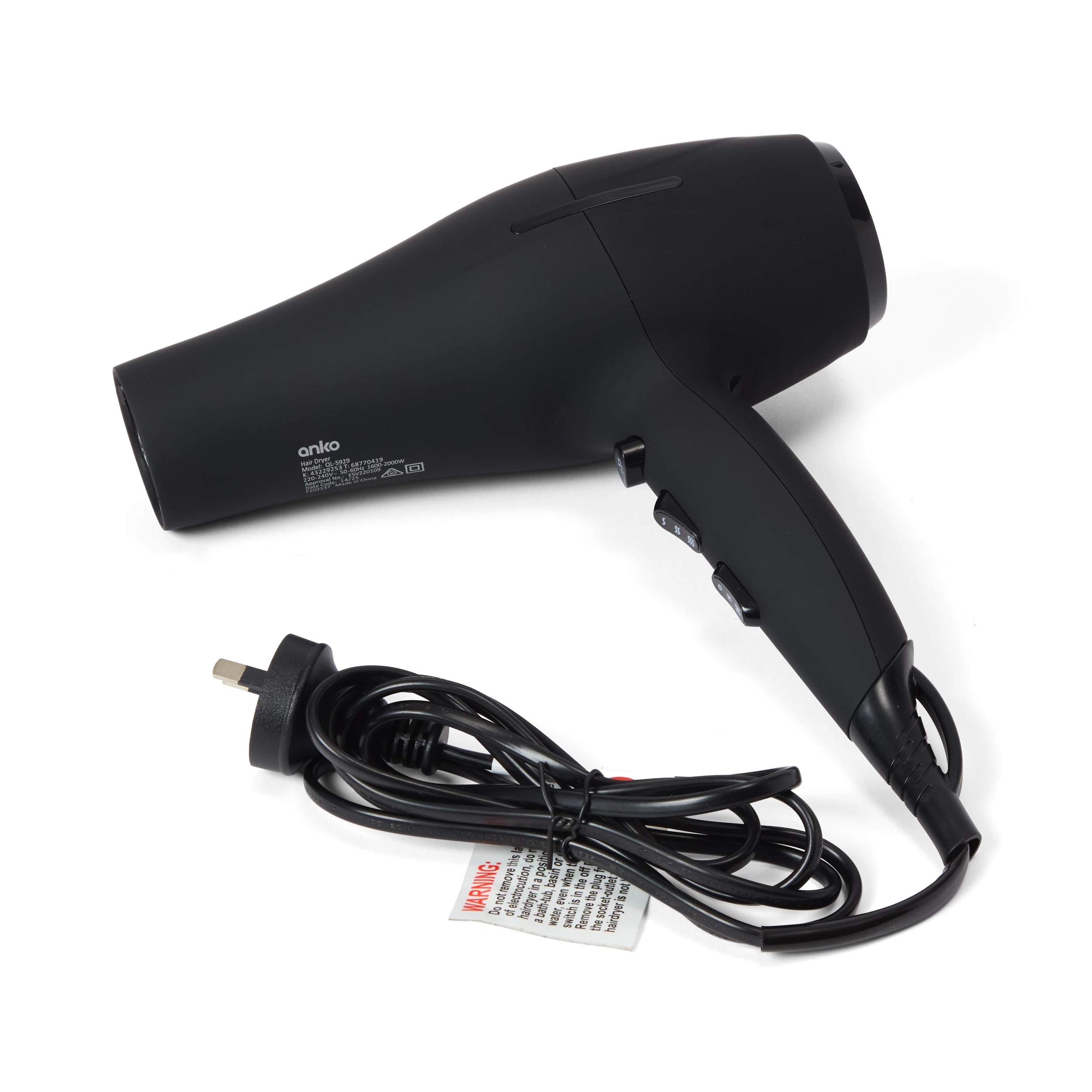 9 2000W Dryer - Black, 9 of 10