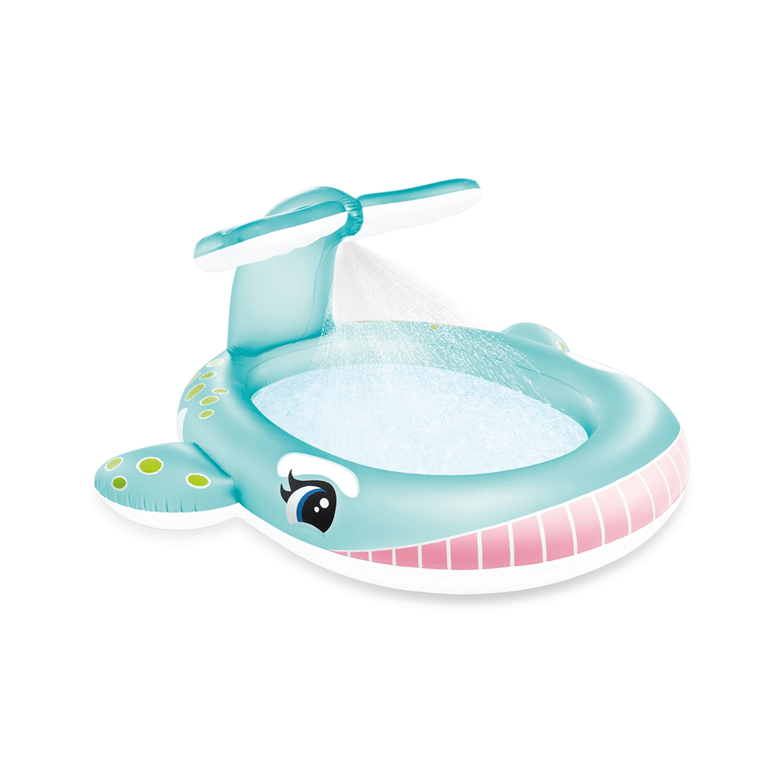 1 INTEX 2.01m x 1.96m Whale Spray Pool Garden Hose Sprayer 200L 11ga Vinyl - Blue, 1 of 3