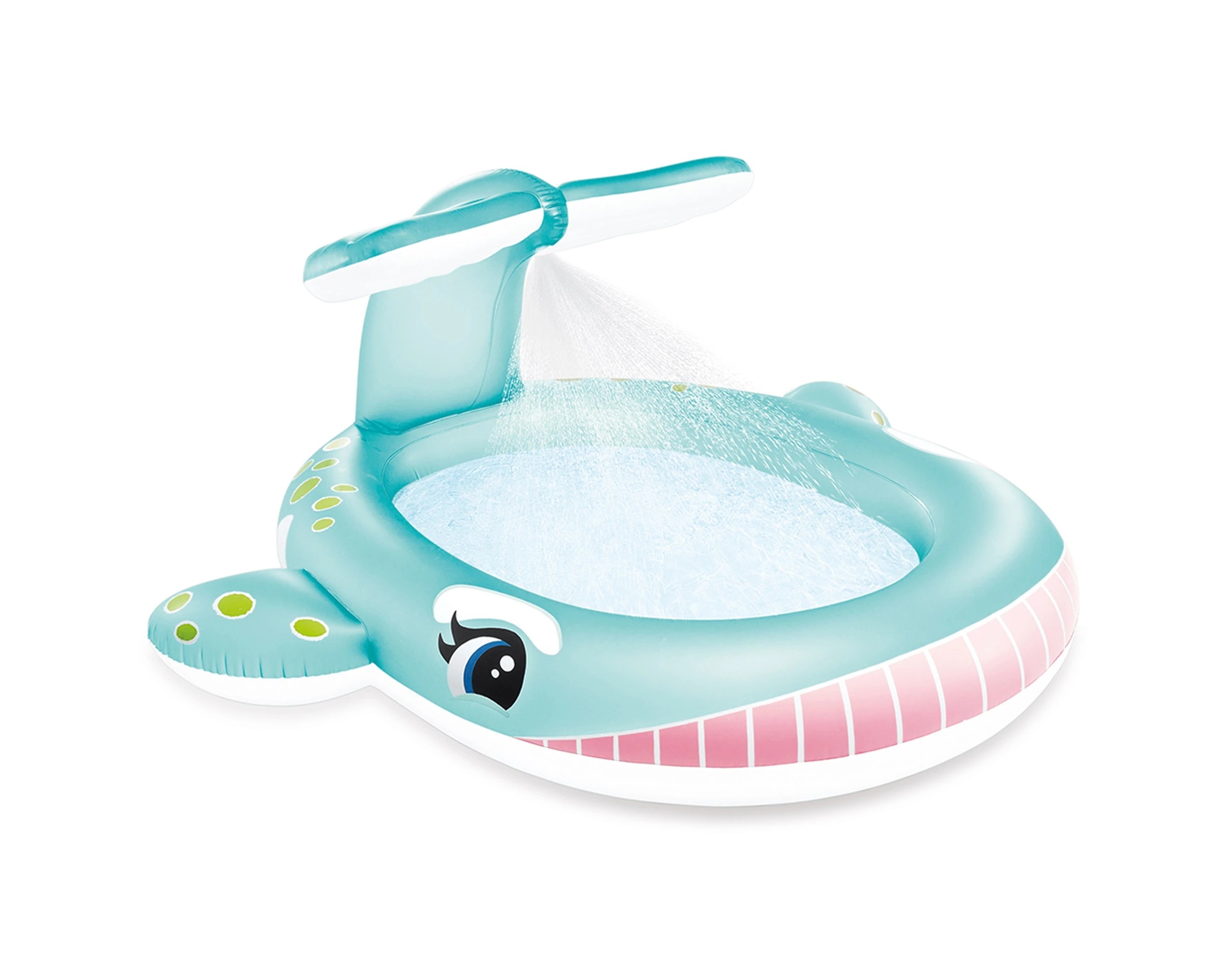 1 INTEX 2.01m x 1.96m Whale Spray Pool Garden Hose Sprayer 200L 11ga Vinyl - Blue, 1 of 3