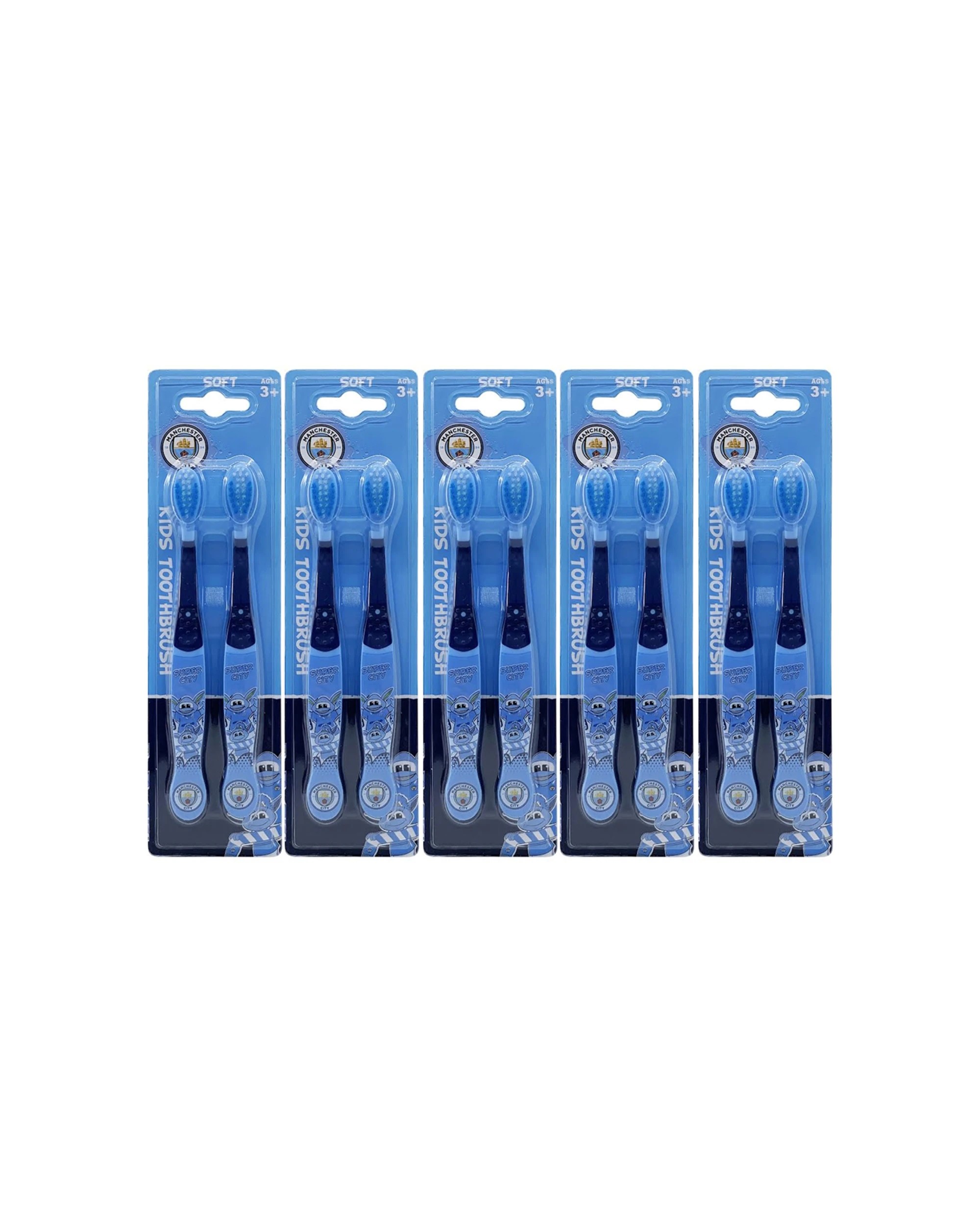 1 EPL Manchester City F.C. Kids Soft Toothbrush 10pc - Multi, 1 of 1