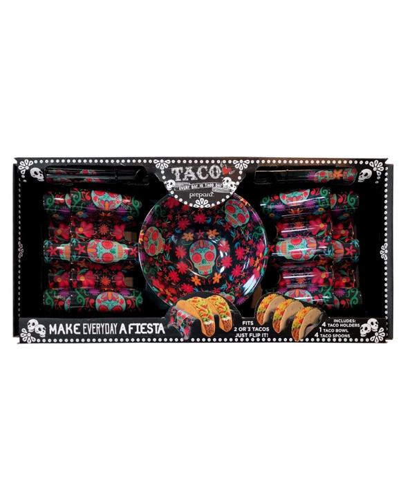 Prepara Melamine Taco Gift Box Day of the Dead  Set of 9