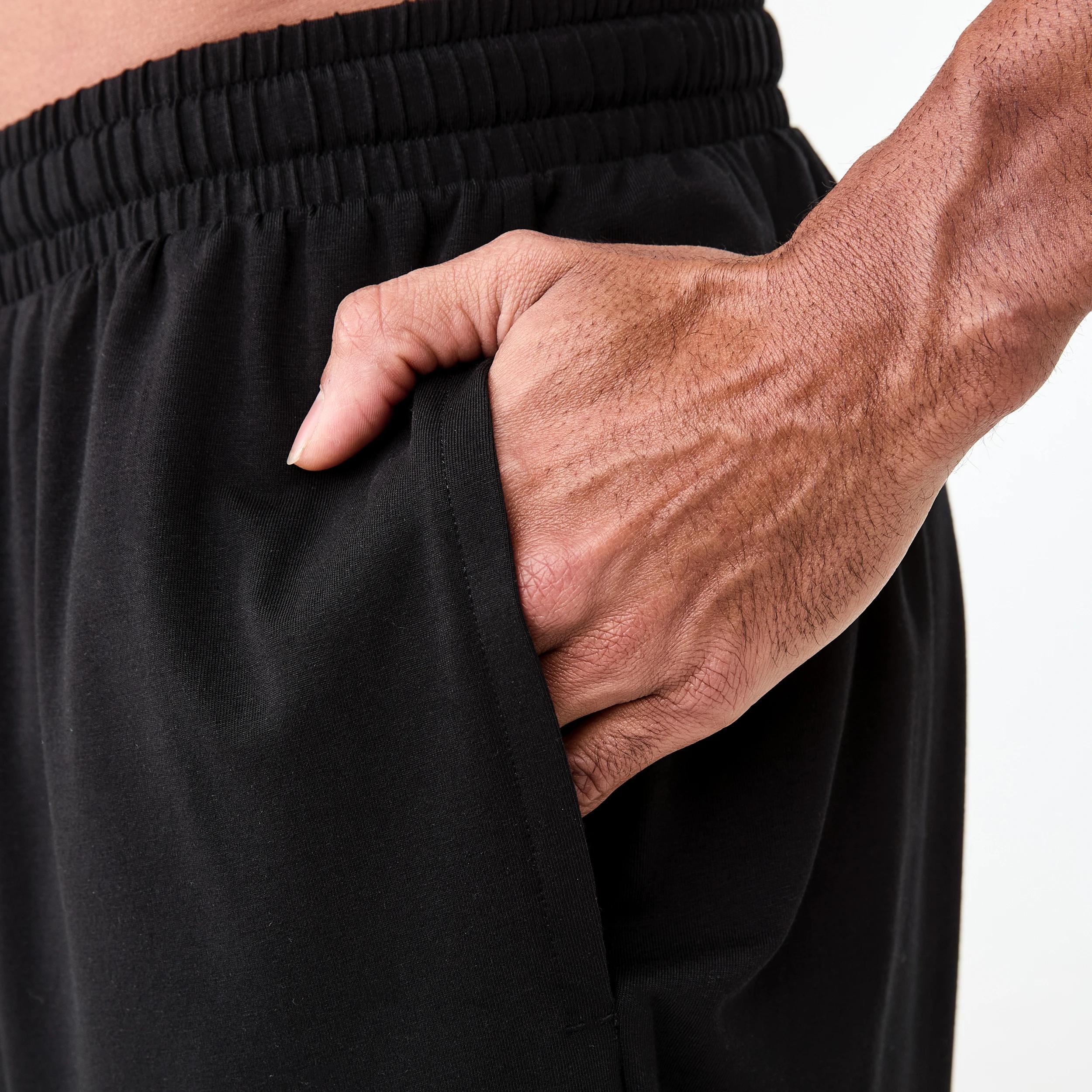 5 Cotton and Elastane Pants BLACK PANT, 5 of 5