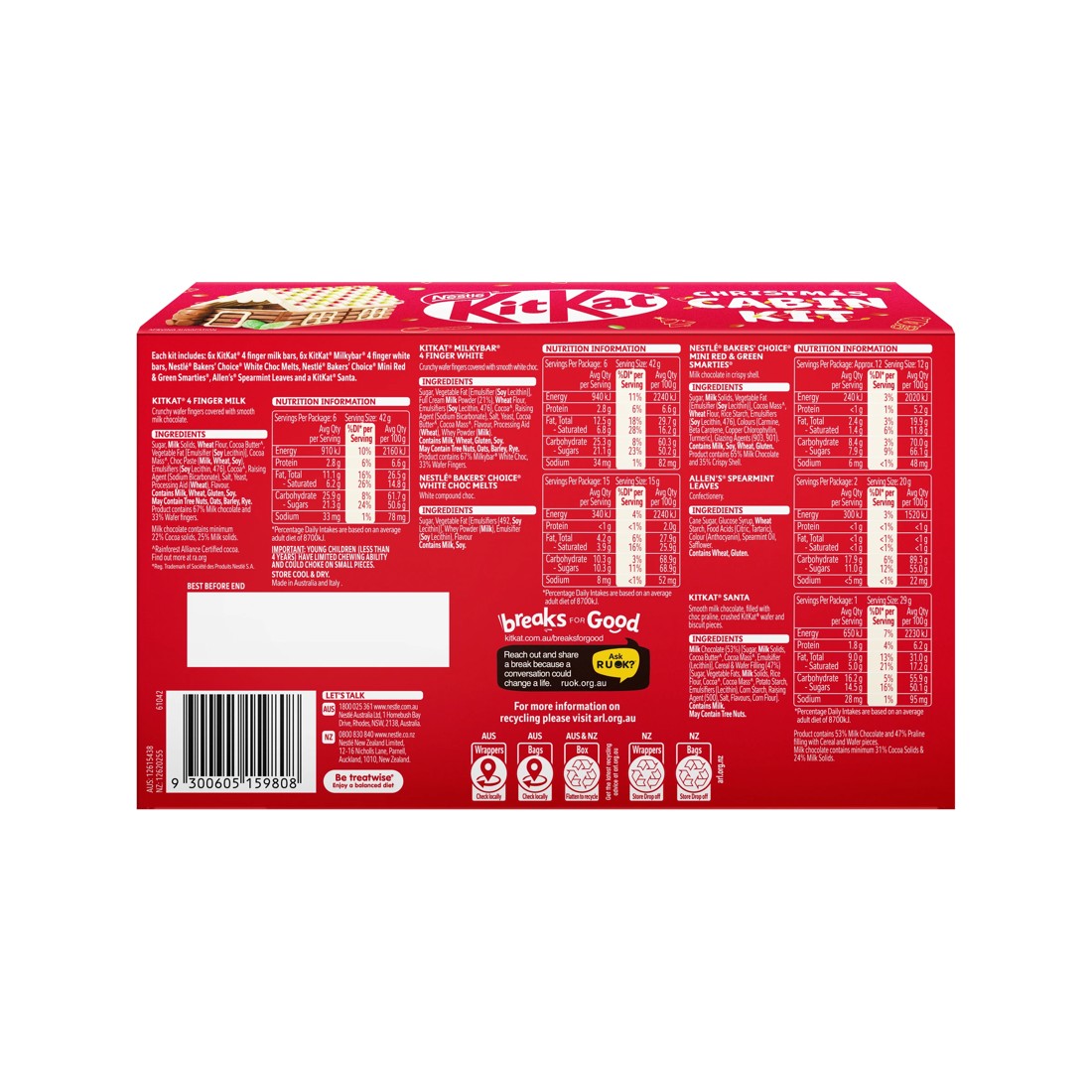 2 Nestle KitKat Christmas Cabin Kit 949g, 2 of 4