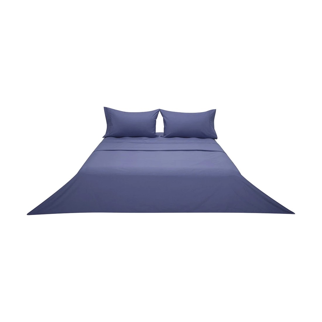 6 180 Thread Count Sheet Set - Queen Bed, Mid Blue, 6 of 7