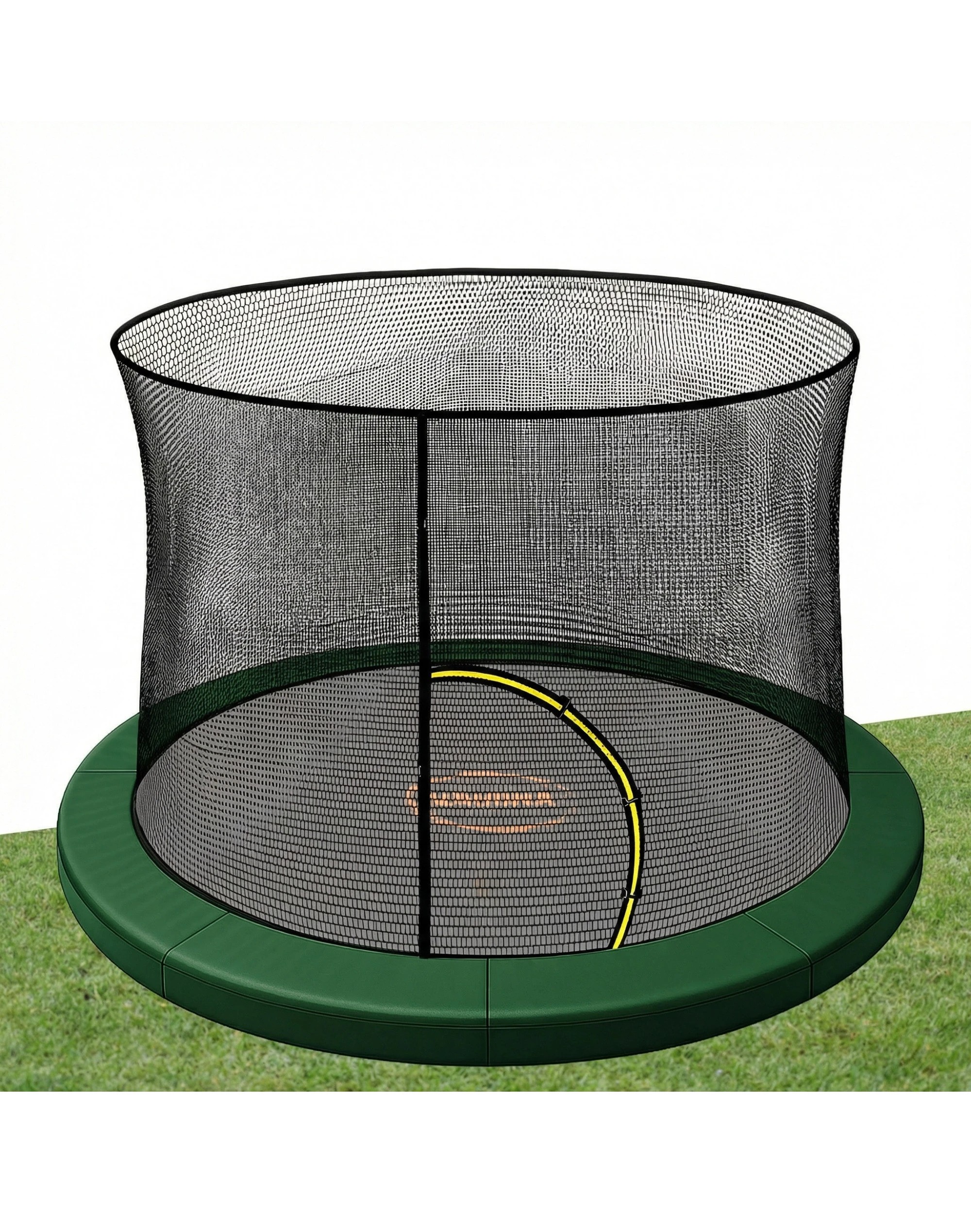 6 Kahuna 16ft 12 Pole Trampoline Replacement Safety Pad and Inner Net Outdoor Enclosure Netting - Green, 6 of 6