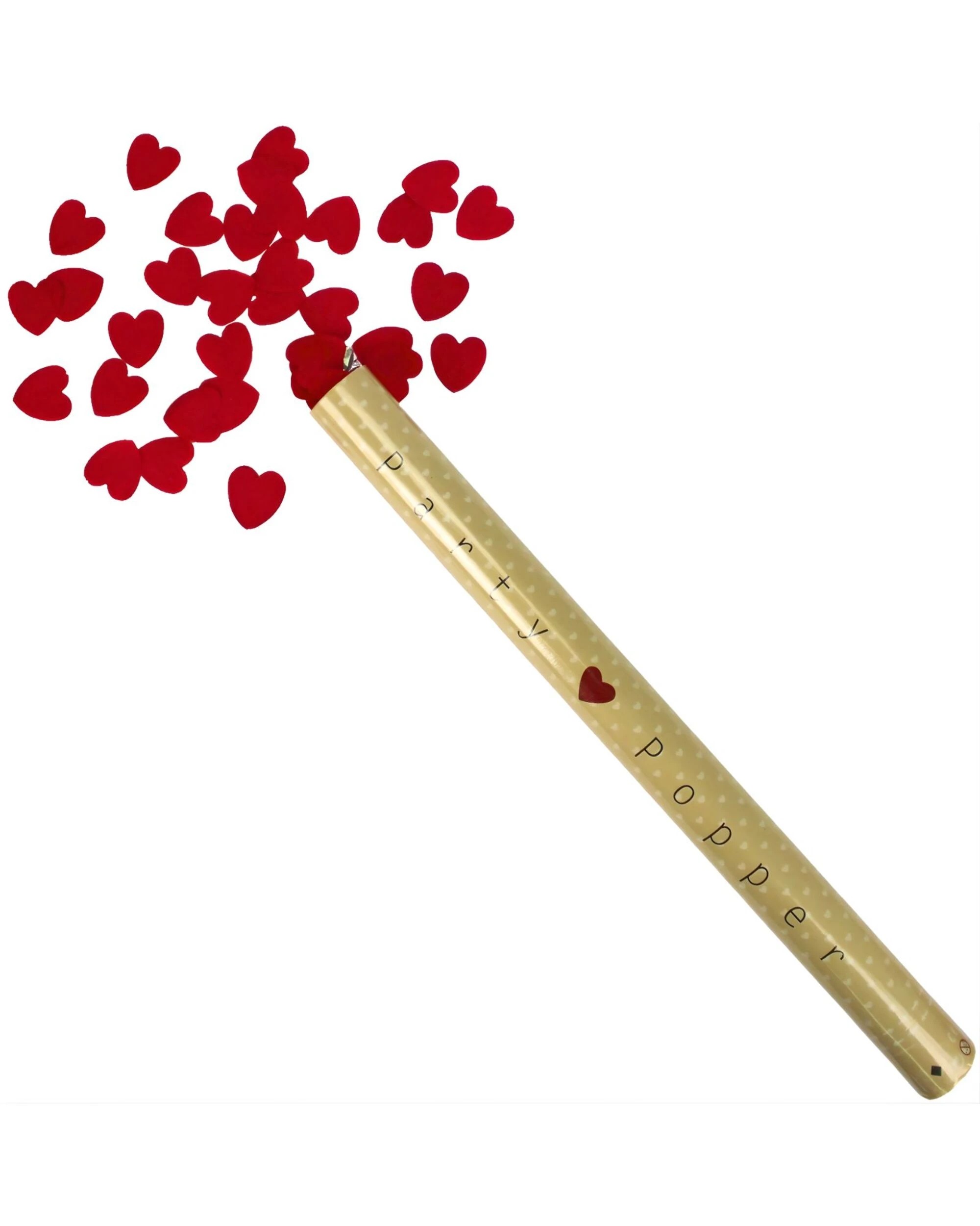 1 Party Maker Heart Valentine's Confetti Twist Popper - Red, 1 of 3