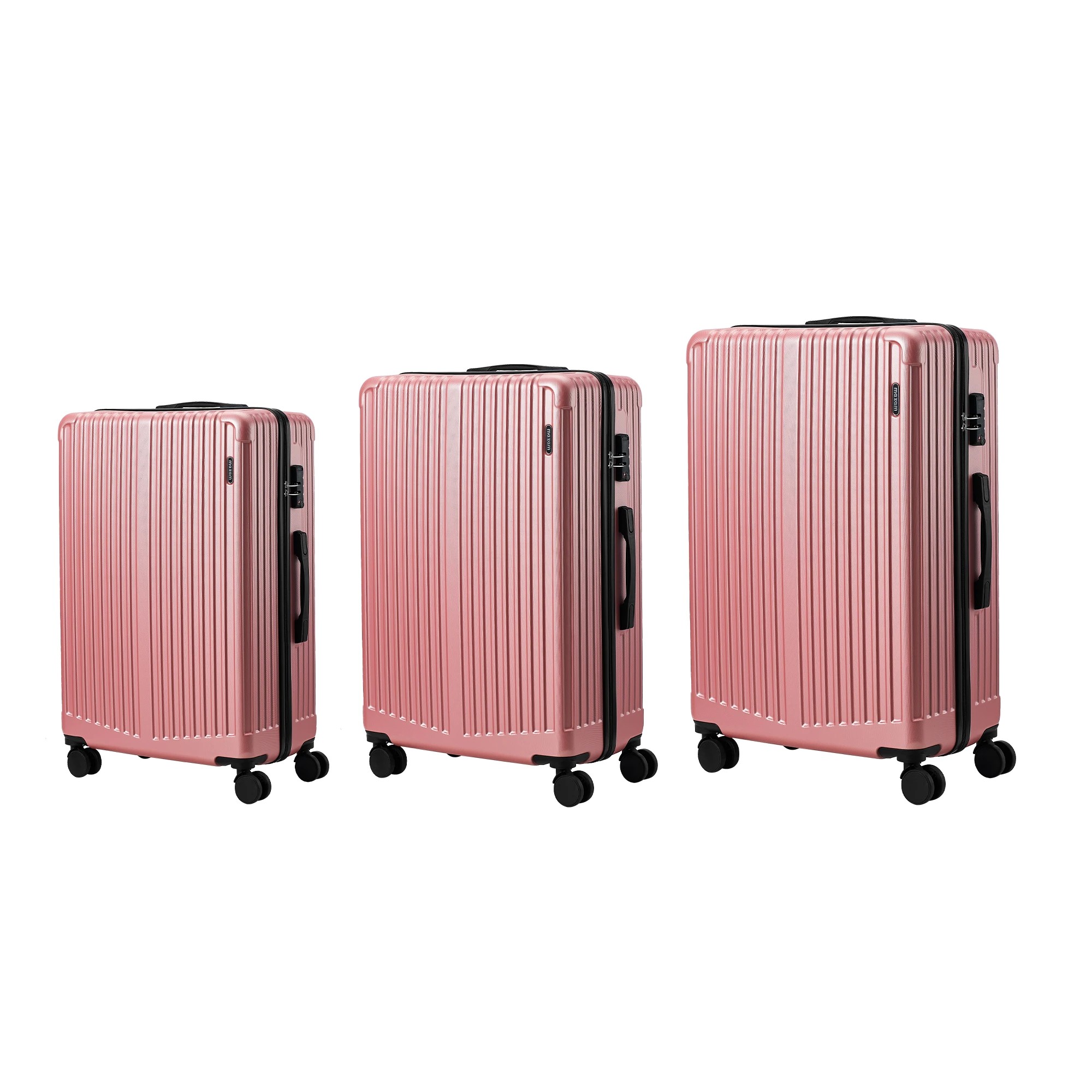 8 Mazam 3PCS Luggage Suitcase Trolley Set TSA Lock Hard Case - Pink, 8 of 9