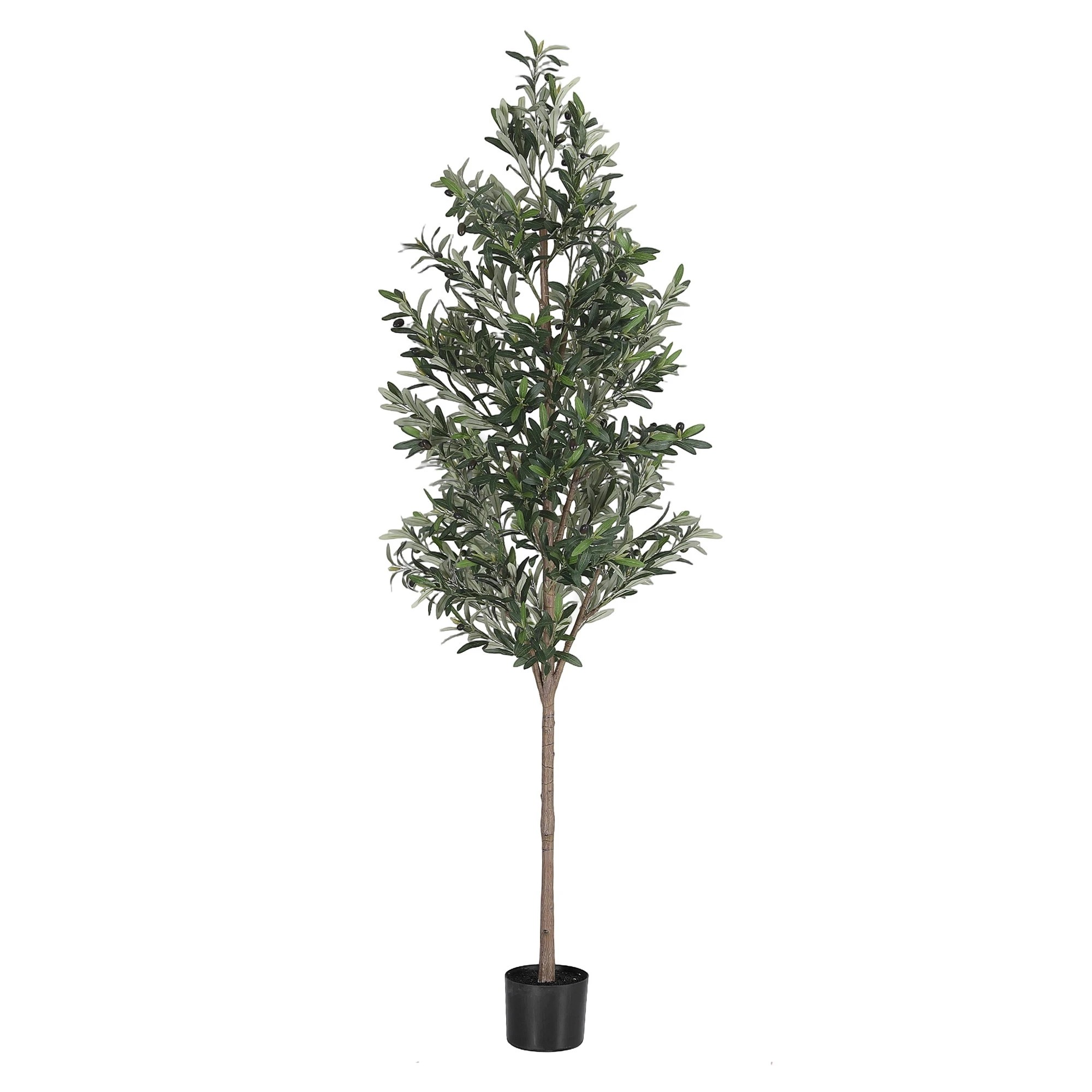 1 Artiss 210cm Artificial Olive Tree Faux Trees Indoor Decor Artificial Plants Lifelike Plant - Green, 1 of 6